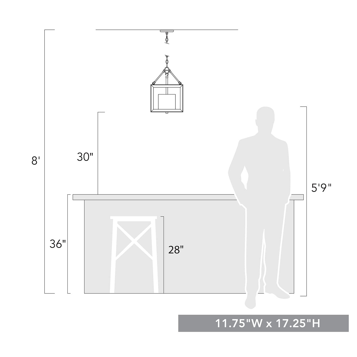 Smyth Mini Chandelier Light Fixture - Gunmetal Bronze & Clear Glass Pendant Lighting for Dining Room, Bedroom, Entryway - Matte Black Finish with Crystal Clear Glass Shades