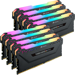 Corsair Vengeance RGB Pro 128GB (8x16GB) DDR4 3600MHz Desktop Memory - High Performance RAM for Gaming PCs, Workstations & Content Creation
