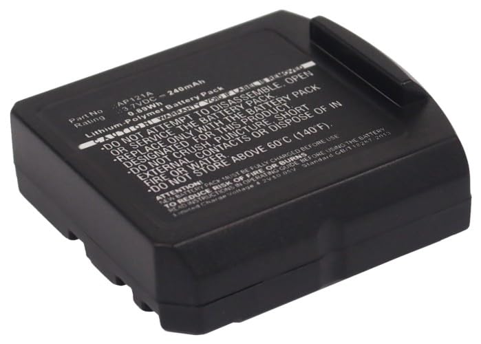 Synergy Digital Wireless Headset Battery Replacement for Sarabec AP121A - 3.7V 240mAh Li-Polymer Battery - Perfect for Office, Call Center & Customer Service Headsets