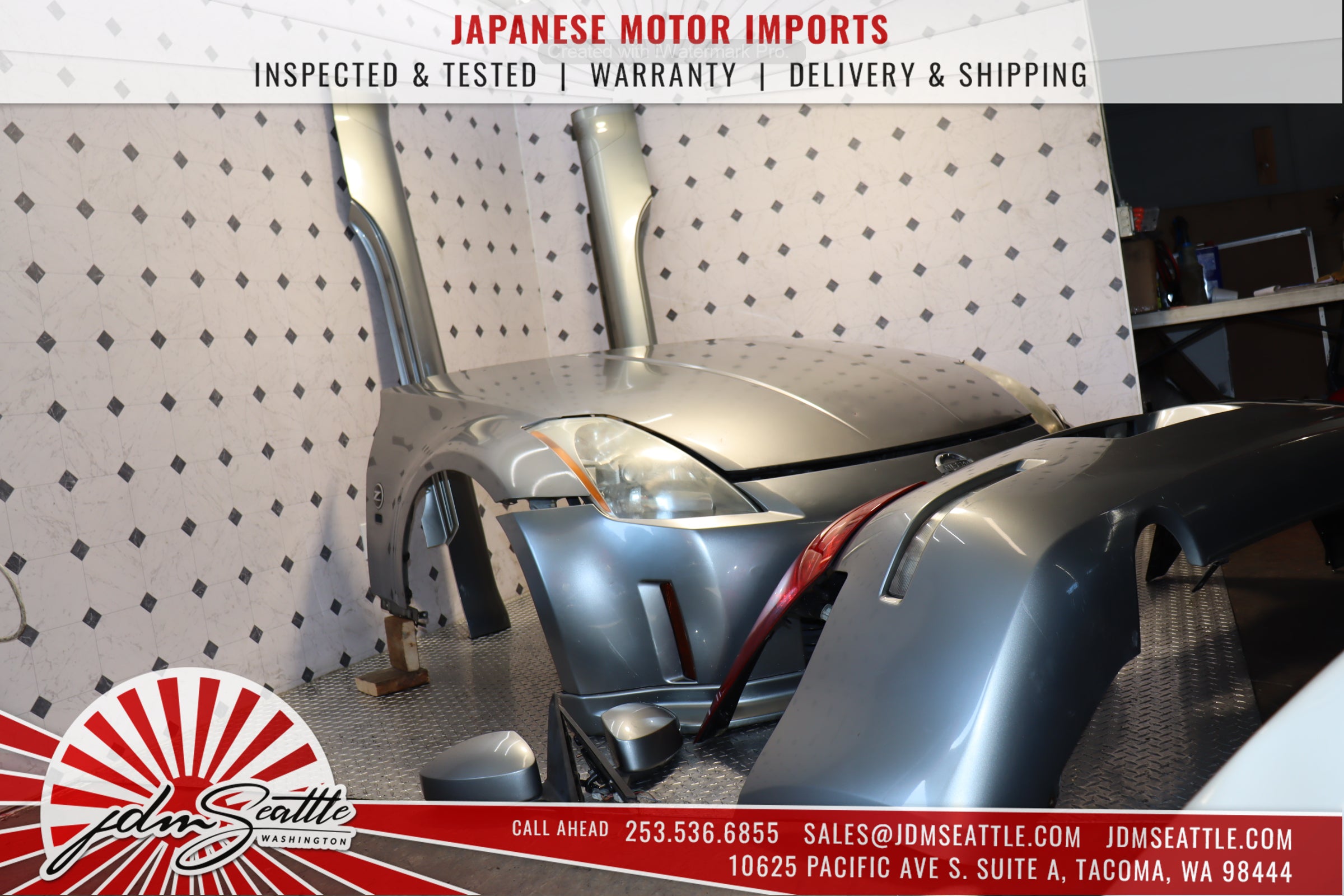 JDM 03-05 Nissan 350Z Z33 Front End Conversion Nose Cut Clip - Upgrade Your Nissan 350Z Front Bumper for a Sleek JDM Look | Perfect for Car Enthusiasts & Custom Builds