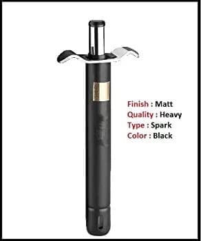 Premium Matt Black Steel Body Kitchen Lighter for LPG Stoves | Durable Gas Lighter with 1-Year Warranty | Ideal for Home Cooking, Camping & Outdoor Grilling
