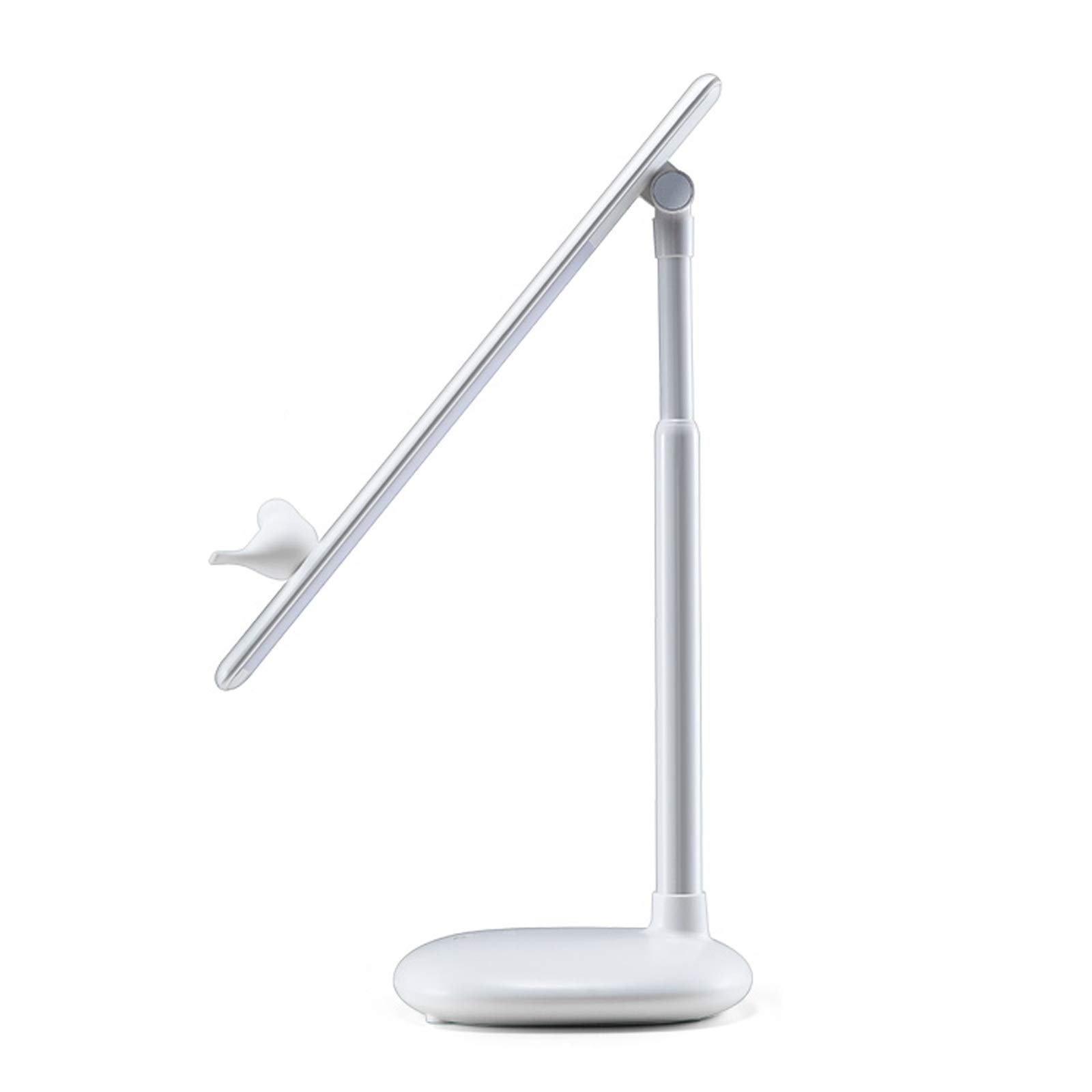 Dual-Purpose LED Desk Lamp with USB Charging Port - 3 Lighting Modes & Stepless Dimming for Bedroom, Office, or Living Room - Adjustable Brightness Study Lamp with Built-in Charger for Phones & Tablets