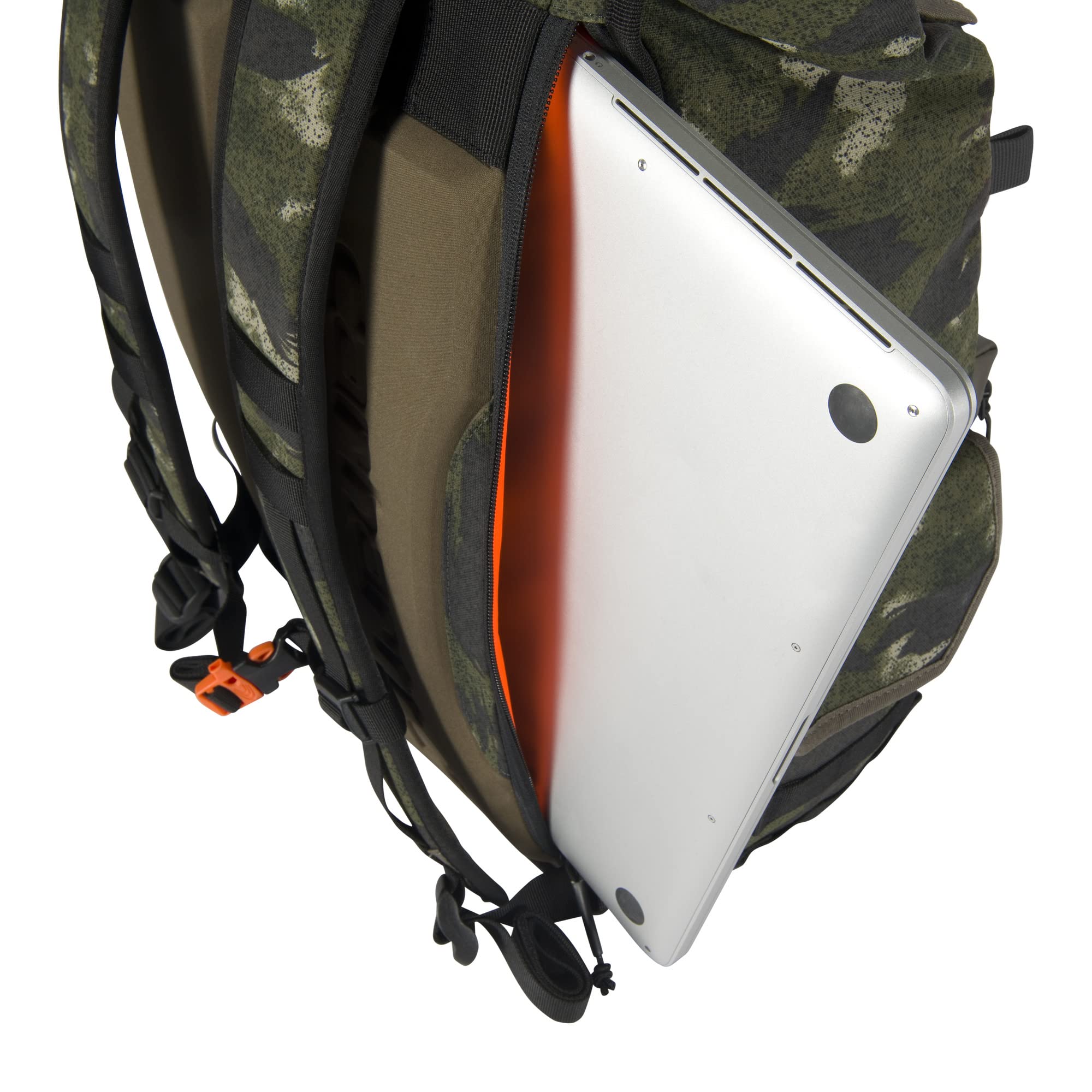 Carhartt 40L Nylon Roll Top Backpack - Heavy-Duty Water-Resistant Hiking Backpack with 17