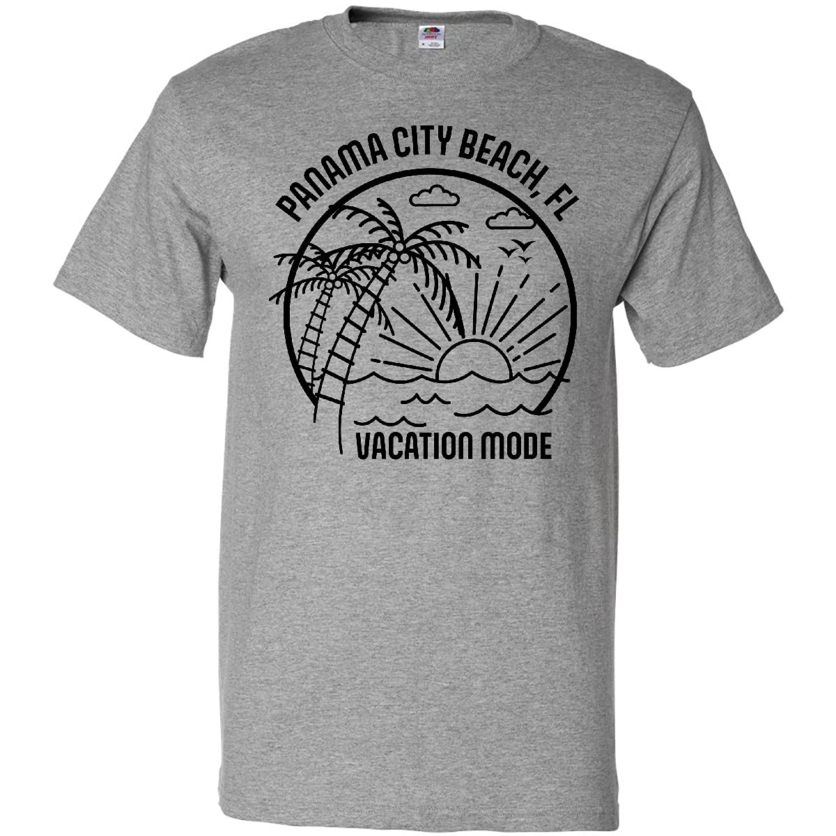 Inktastic Summer Vacation Mode Panama City Beach Florida T-Shirt - Comfortable & Stylish Graphic Tee for Beach Trips, Travel & Casual Wear