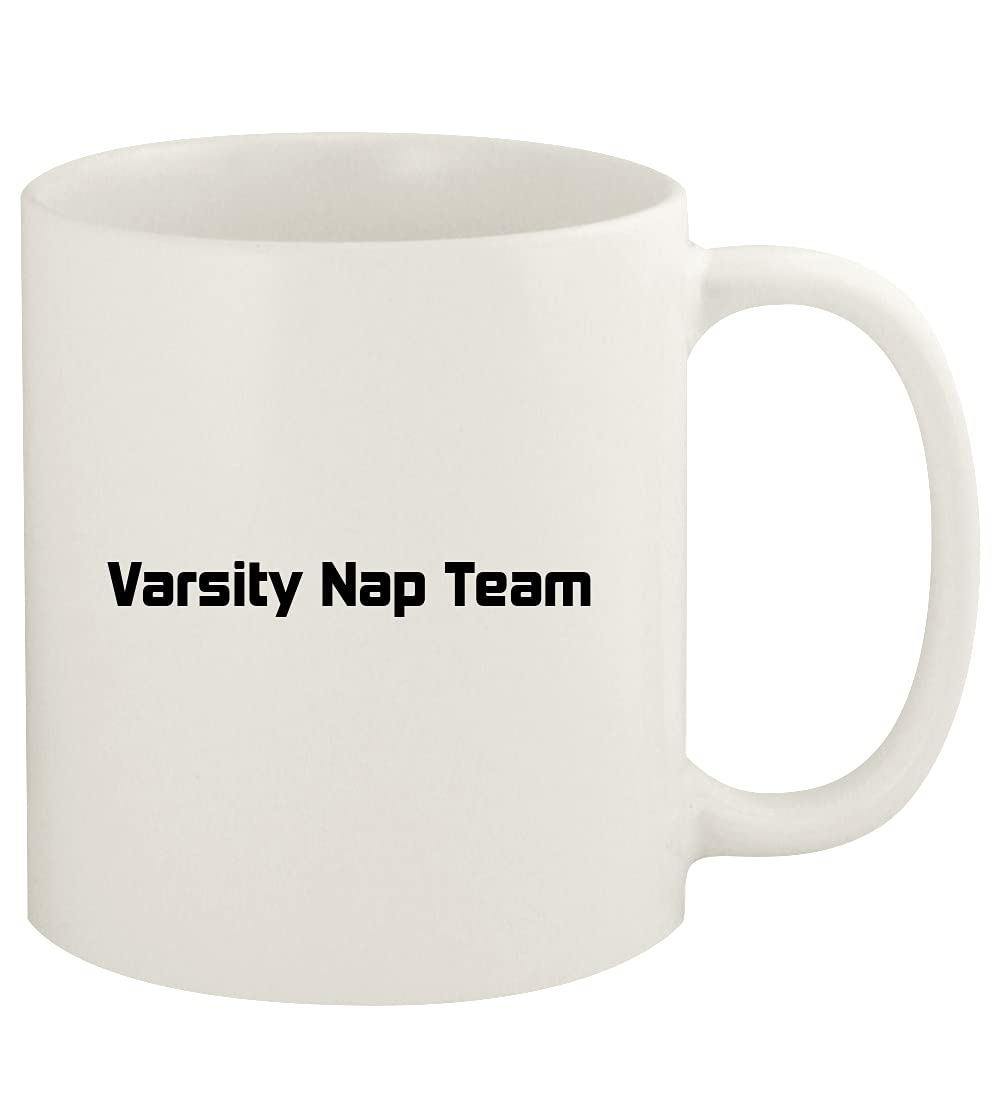 Varsity Nap Team - 11oz Ceramic White Coffee Mug with Handle | Perfect for Office, Home & Gifts | Funny College Student Gift Idea
