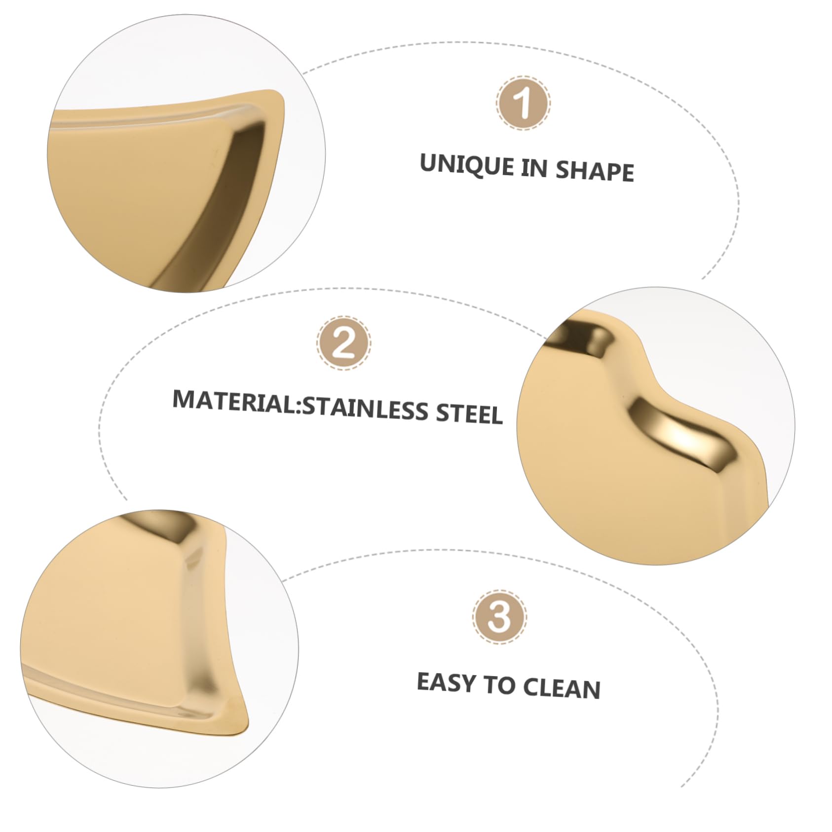 Gold Jewelry Dish Tray - Elegant Entryway Key & Ring Holder for Home Decor | Perfect for Engagement Gifts & Vanity Organizer