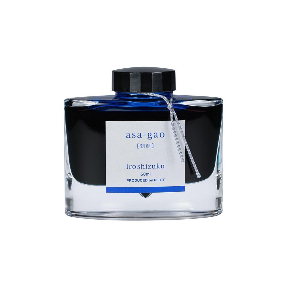 Premium Pilot Iroshizuku Asa-Gao Fountain Pen Ink Bottle (50ml) - Vibrant Blue Ink for Calligraphy, Journaling & Artistic Writing - Perfect for Fountain Pens & Dip Pens