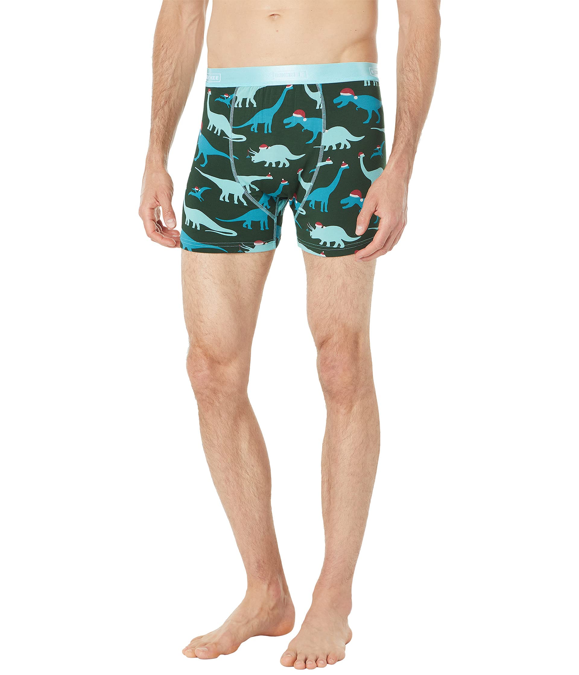 KICKEE Men’s Silky Soft Print Boxer Brief Underwear - Comfortable Breathable Cotton Underwear for Everyday Wear, Workout & Lounge
