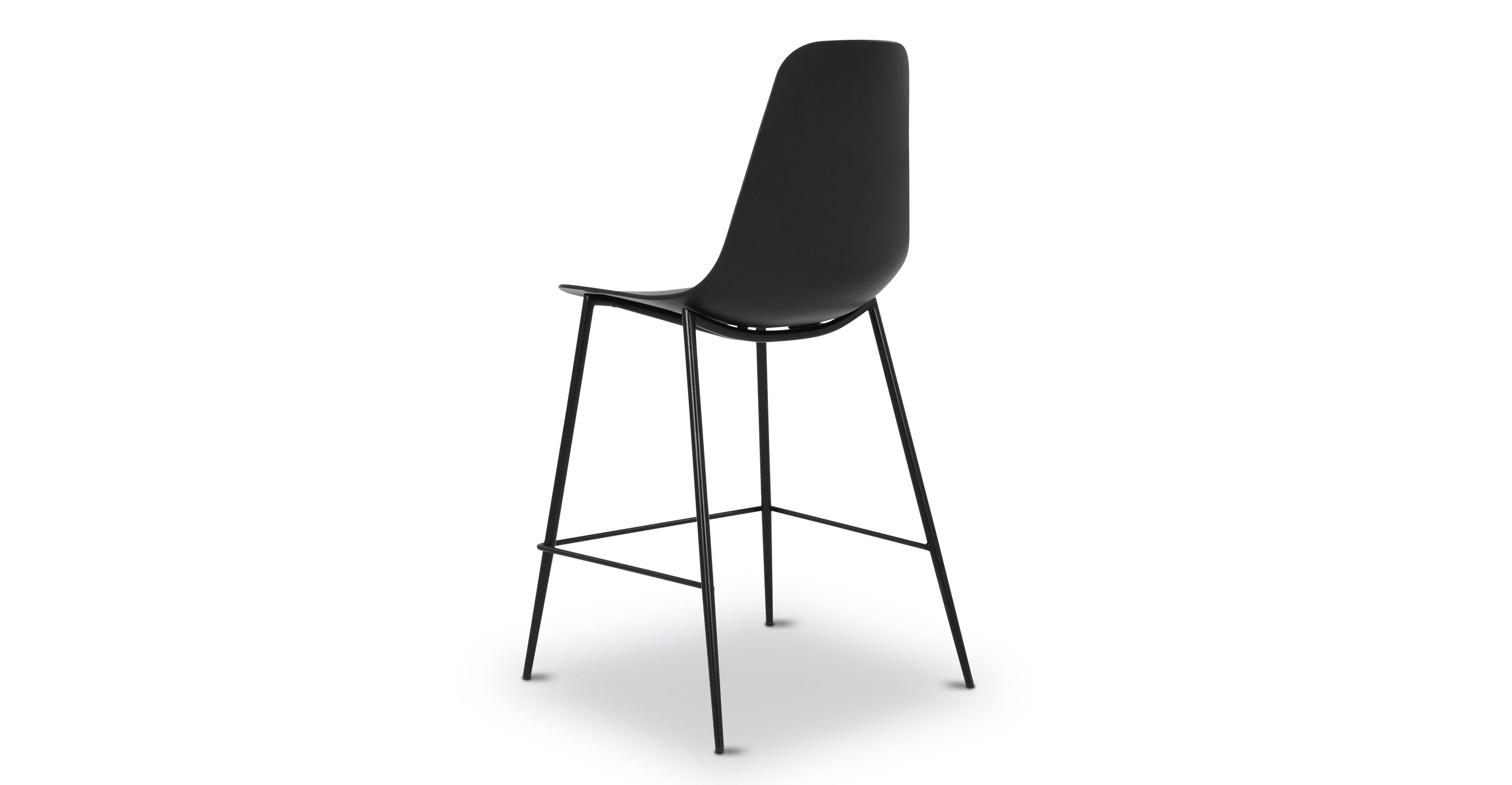 Isla Counter Height Stool - Adjustable Bar Stool with Backrest, Modern Kitchen Island Stool for Dining & Breakfast Nook, Perfect for Home, Cafe & Restaurant Use