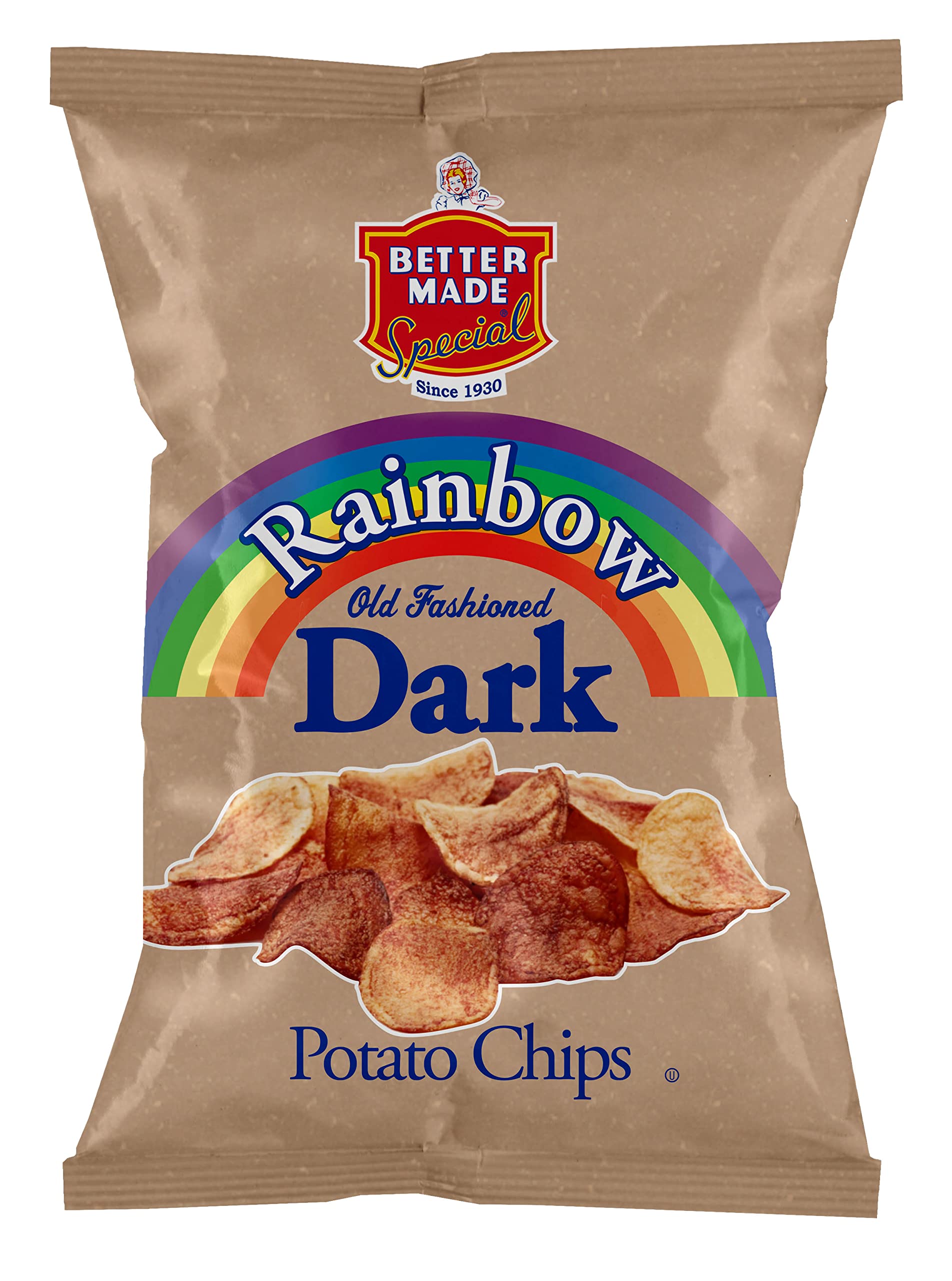 Better Made Special Family Size Potato Chips - 8 Pack (8 x 7.5oz Bags) - Crispy, Crunchy & Gluten-Free Snacks Made from Fresh Potatoes - Perfect for Parties, Lunches & Movie Nights - Rainbow Variety Pack