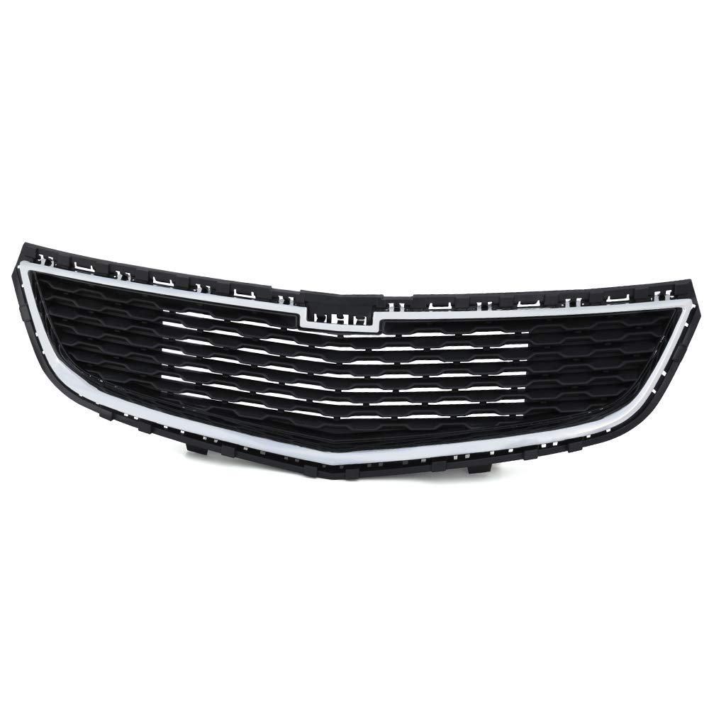 G-PLUS Black Honeycomb Grille Mesh Assembly - Front Bumper Lower Grille Cover for 2015 Chevy Cruze | Durable Car Accessory for Enhanced Style & Protection | Perfect for Street Racing & Custom Car Upgrades