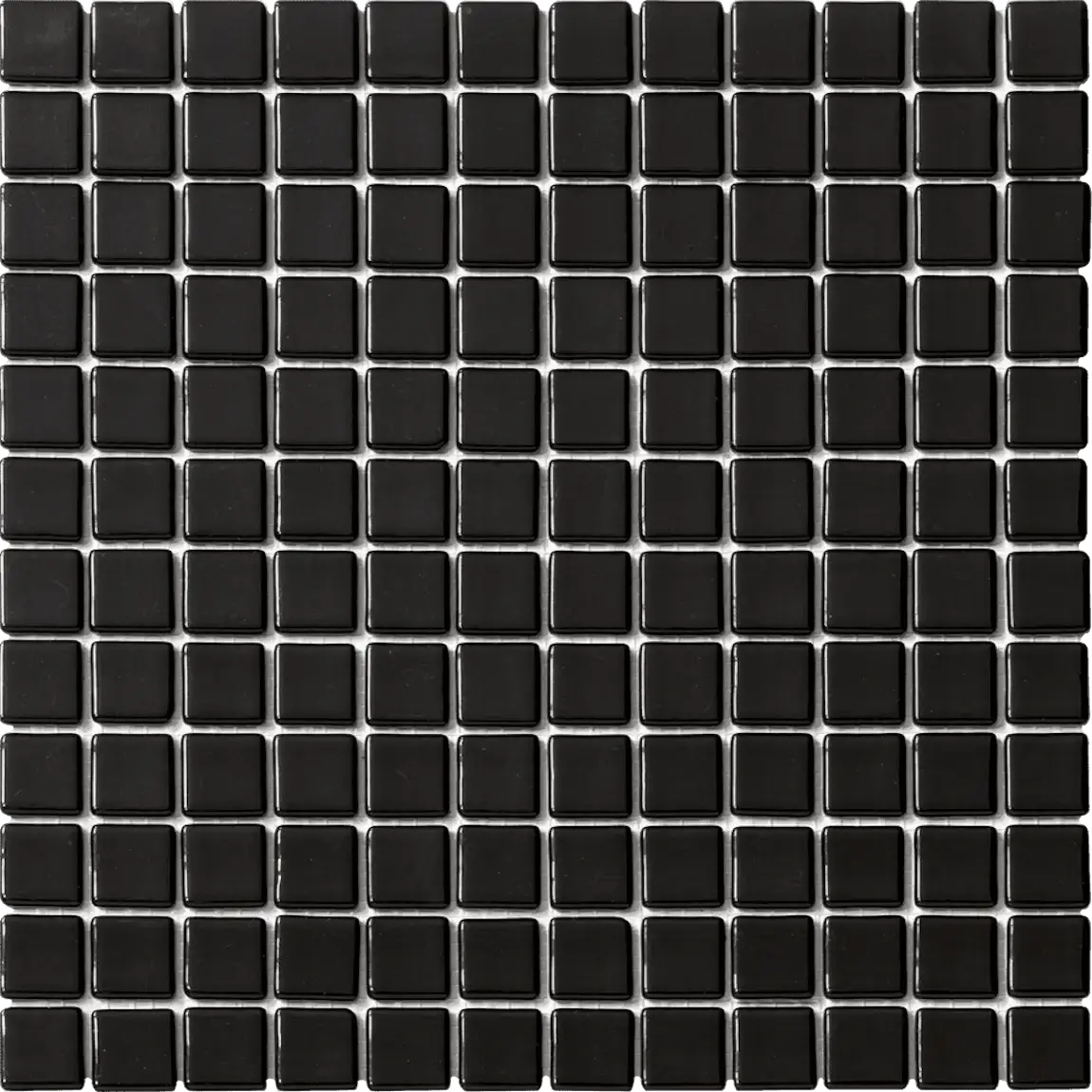 Non-Slip Recycled Glass Tile - Black - Eco-Friendly Bathroom & Kitchen Flooring for Wet Areas