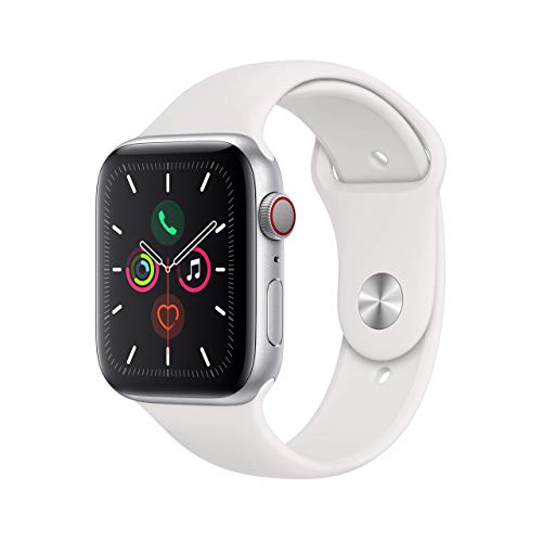 Silver Aluminum Case with White Sport Band