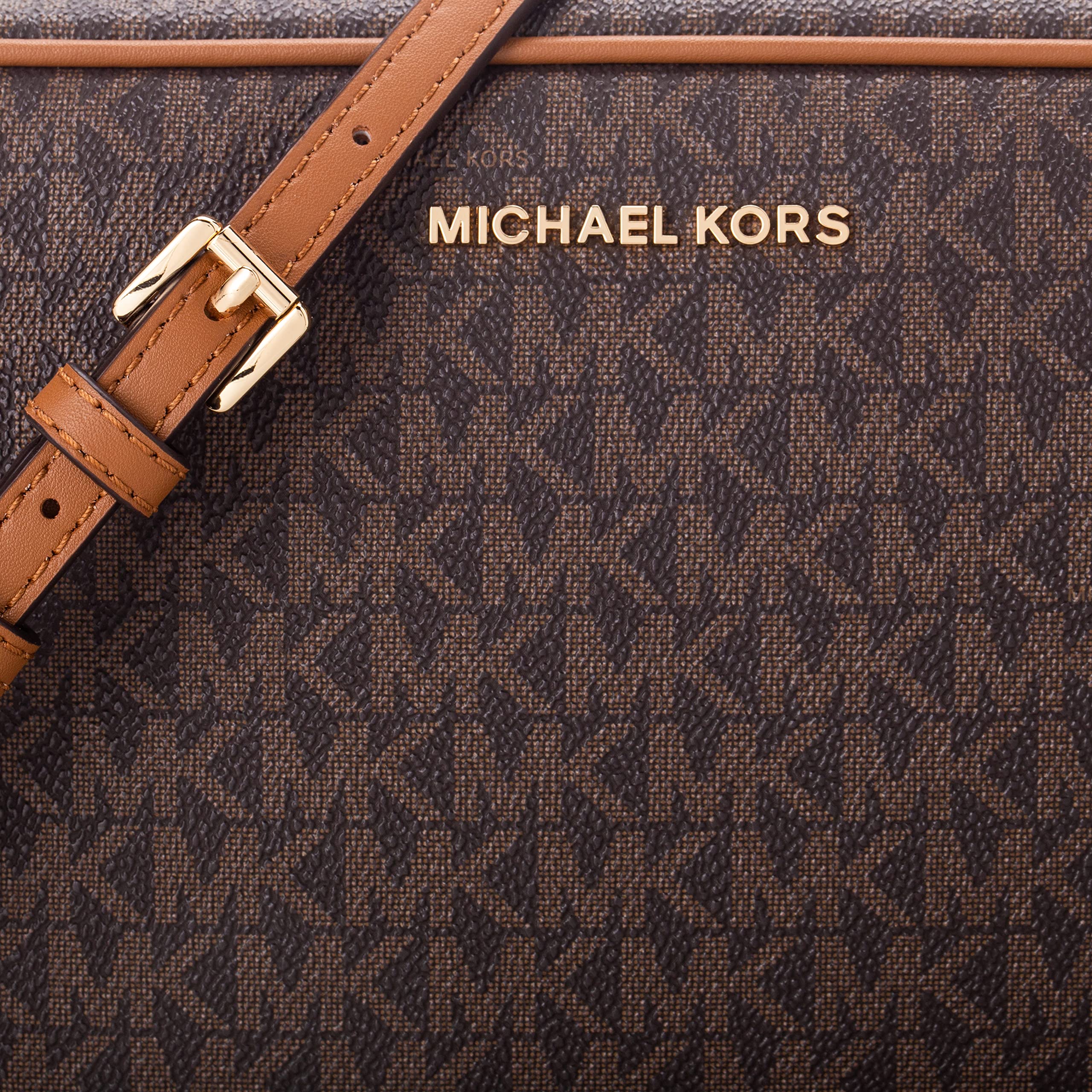 Michael Kors Jet Set Large Crossbody Bag for Women - Genuine Leather Shoulder Purse with Adjustable Strap, Perfect for Work, Travel & Everyday Use