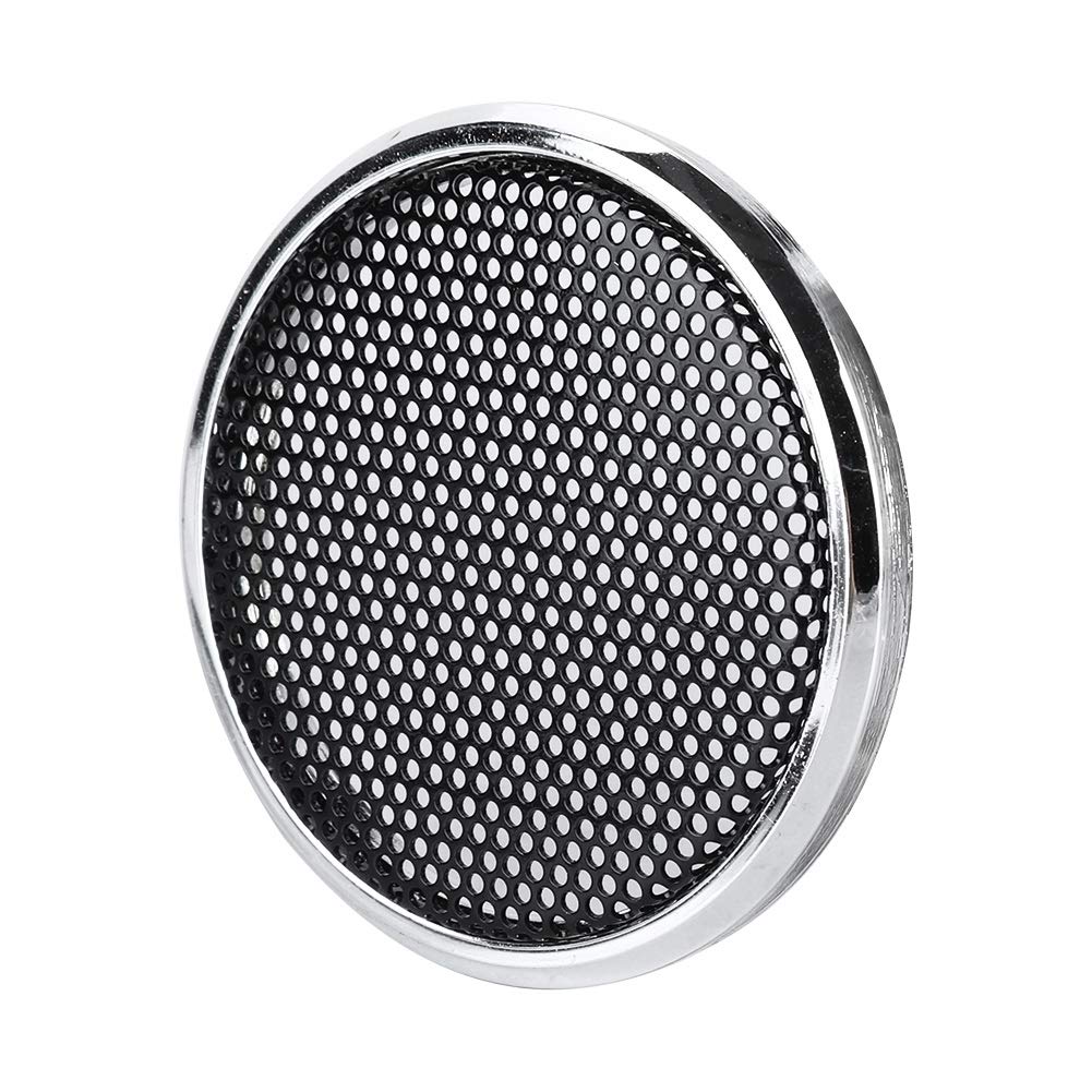 Dioche 1 Inch Speaker Grill Cover - 2 Pack Steel Mesh Protective Grills for Audio Speakers | Decorative & Durable Speaker Protection for Home Theater, Studio, and Car Audio Systems