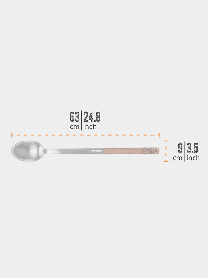 Petromax Stainless Steel Serving Spoon - Durable Kitchen Utensil for Serving Salads, Pasta & Desserts - Perfect for BBQ, Picnics & Family Gatherings