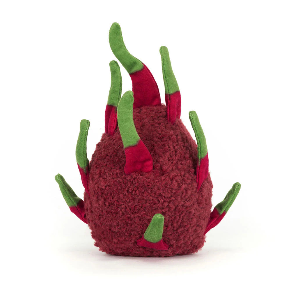 Jellycat Amuseables Dragon Fruit Plush Toy - Soft & Cuddly Stuffed Animal for Kids & Adults - Perfect for Gifts, Nursery Decor, and Comforting Companionship