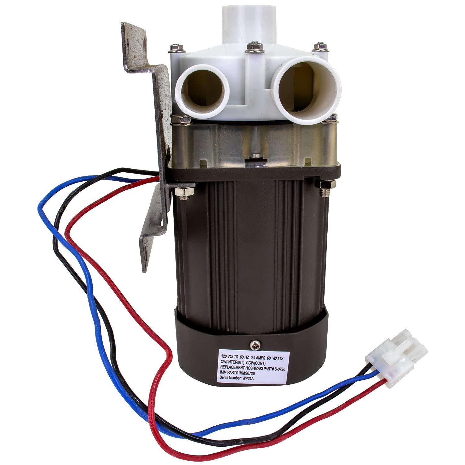 Hoshizaki S-0730 Ice Machine Motor Replacement - IMM Compatible with Mounting Plate, 14