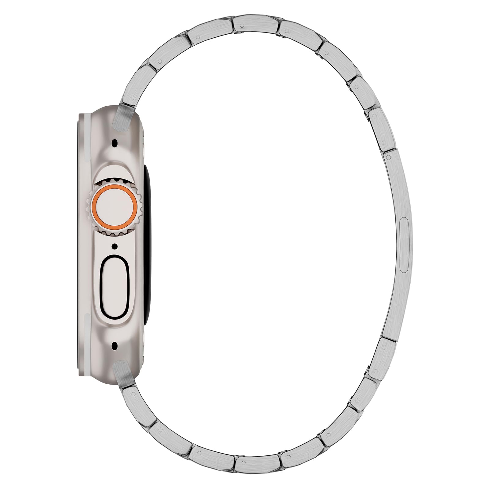 LDFAS Titanium Metal Band for Apple Watch Ultra 2 49mm & Series 10 46mm - Scratch Resistant Strap for Men - Compatible with Apple Watch 9/8 45mm - Perfect for Workouts, Outdoor Adventures & Everyday Wear