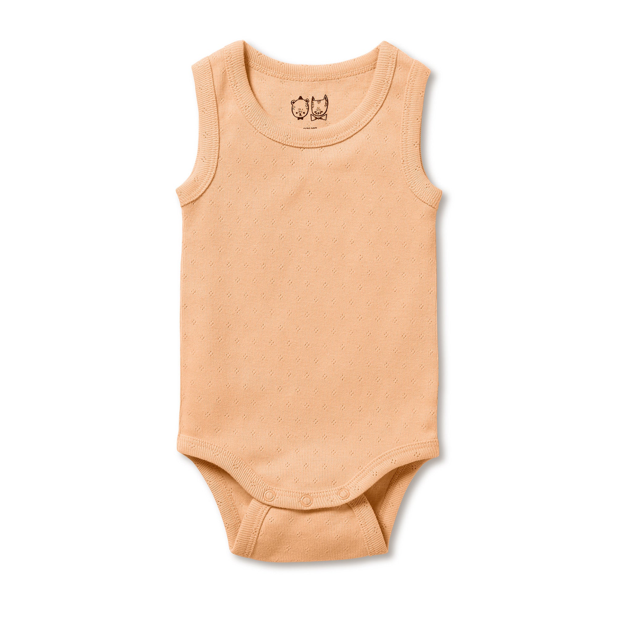 Organic Pointelle Singlet Bodysuit - Soft Cotton Baby Onesie for Newborns & Infants | Perfect for Playtime, Sleepwear & Everyday Comfort