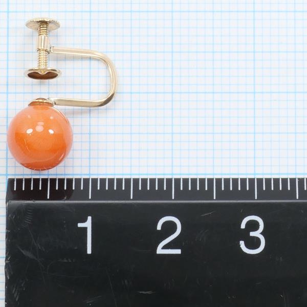18K Yellow Gold Coral Earrings for Women - Elegant Handmade Dangle Earrings for Party, Wedding & Gift Giving