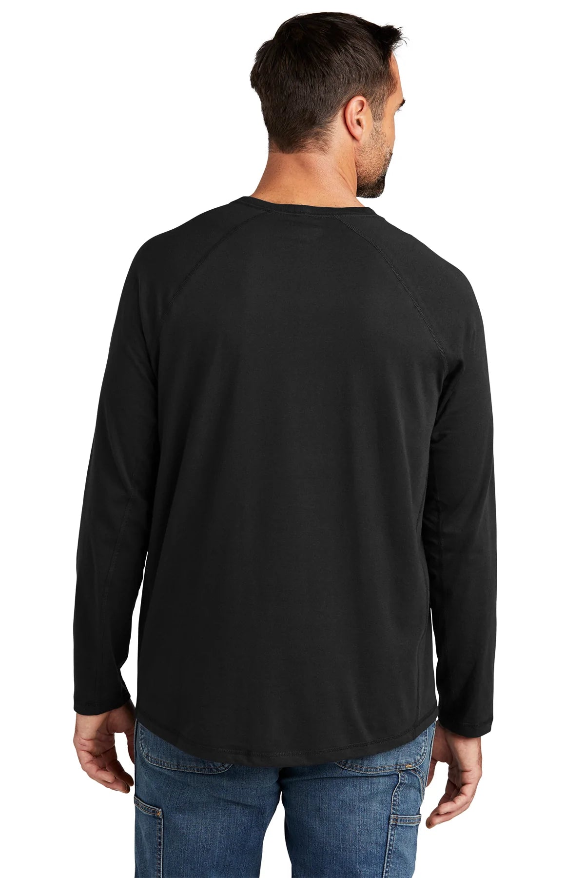Carhartt Men's Long Sleeve Pocket T-Shirt - Durable Work Shirt with Custom Pockets, Black - Perfect for Construction, Outdoor Work & Casual Wear