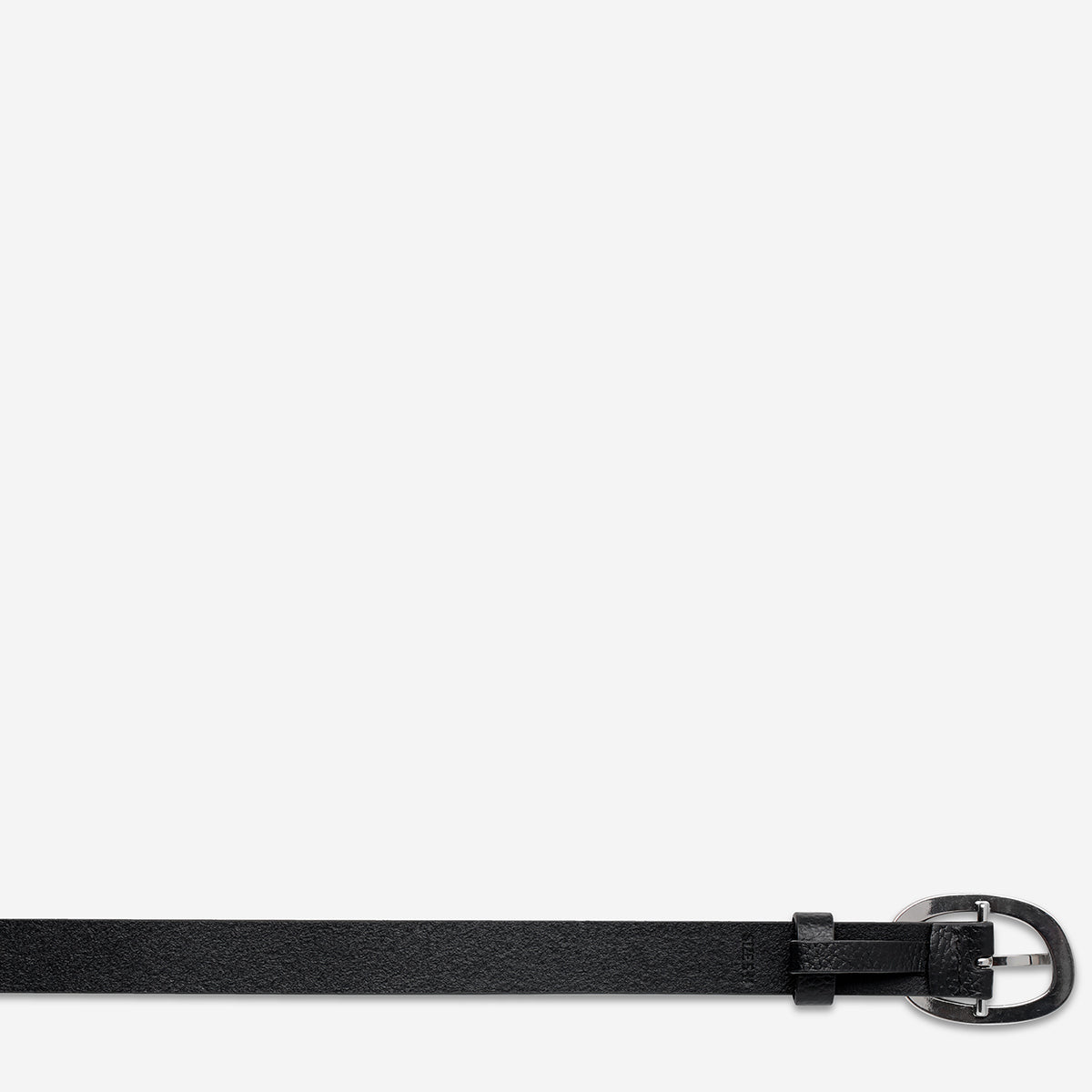Nocturne Belt for Men - Stylish Black & Silver Buckle Dress Belt | Perfect for Formal Wear, Office, and Special Occasions