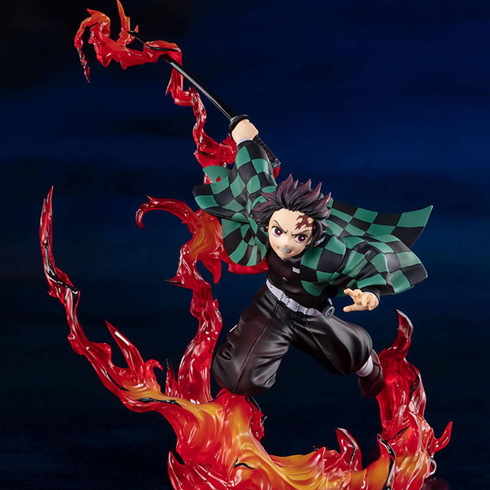 Demon Slayer Kamado Tanjirou Action Figure - 19cm PVC Anime Statue, Collectible Toy Model with Eco-Friendly Materials - Perfect for Anime Fans, Home Decor, and Gift Giving