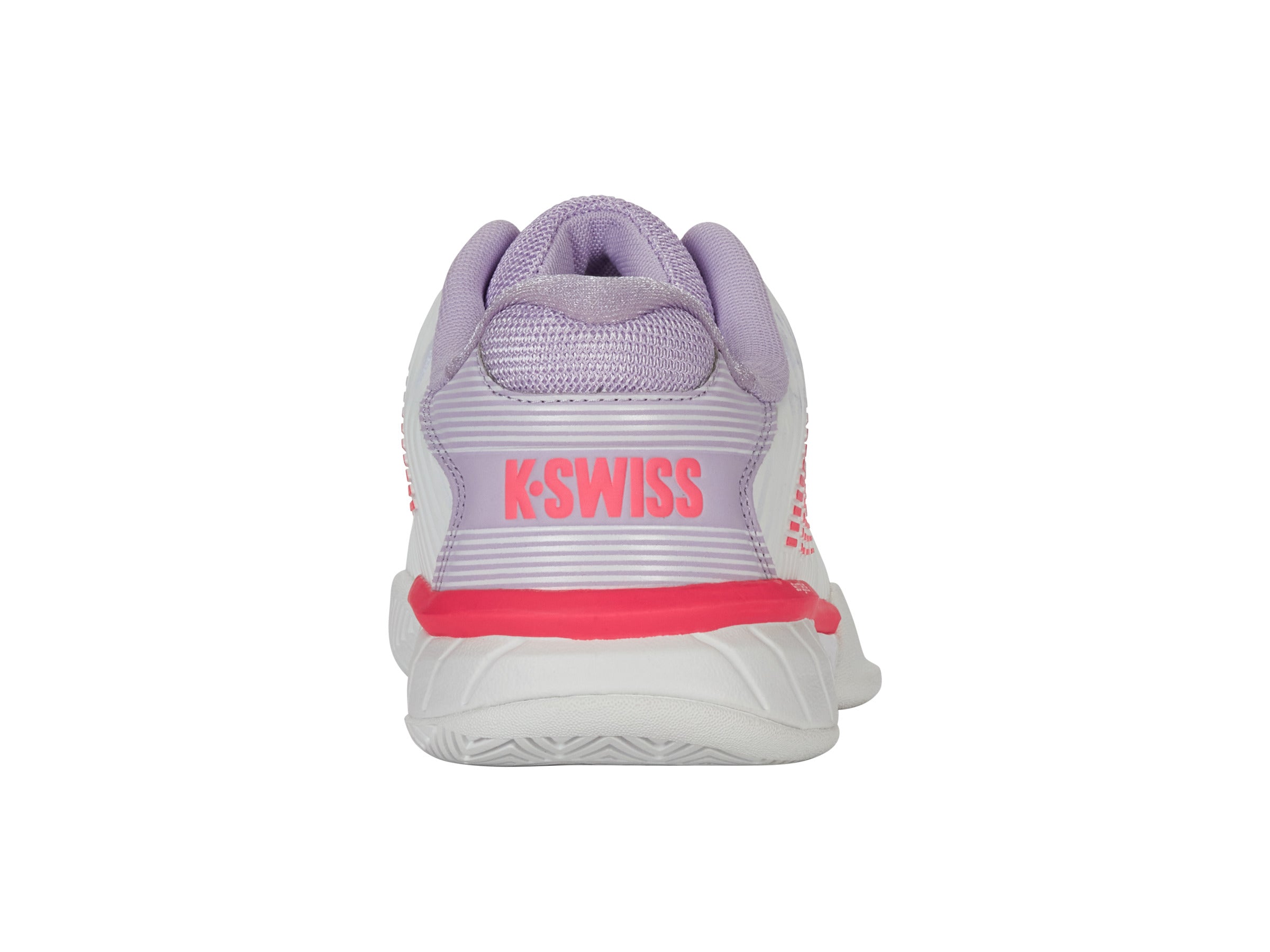 Hypercourt Express 2 Tennis Shoes - Women's White/Orchid Petal/Neon Blaze Athletic Sneakers for Court Sports & Casual Wear