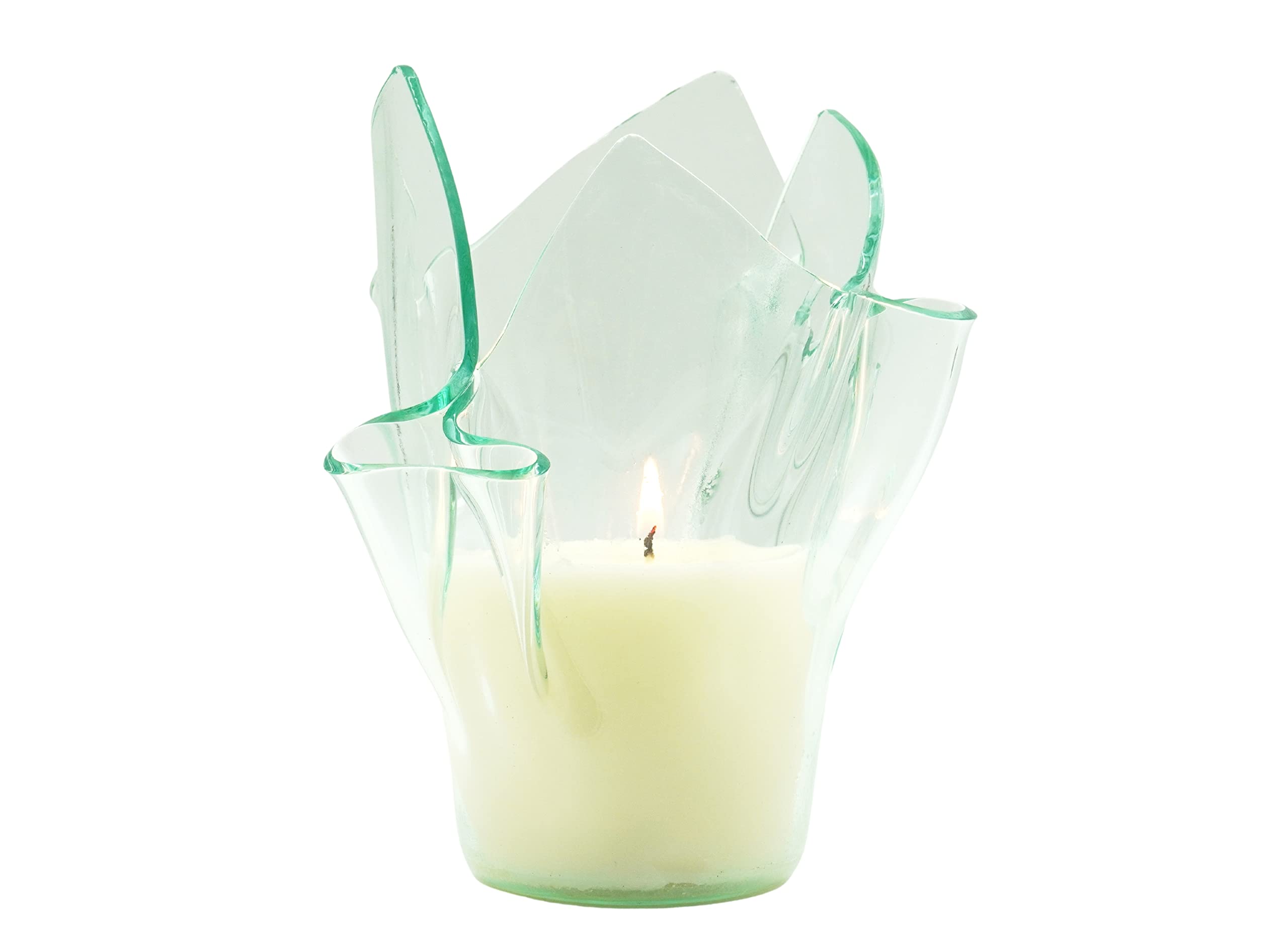 Baby Powder Scented Vase Candle Set - Soft Floral Fragrance for Home Decor, Nursery & Relaxation - Clear Glass Candles for Aromatherapy, Gifts & Cozy Ambiance
