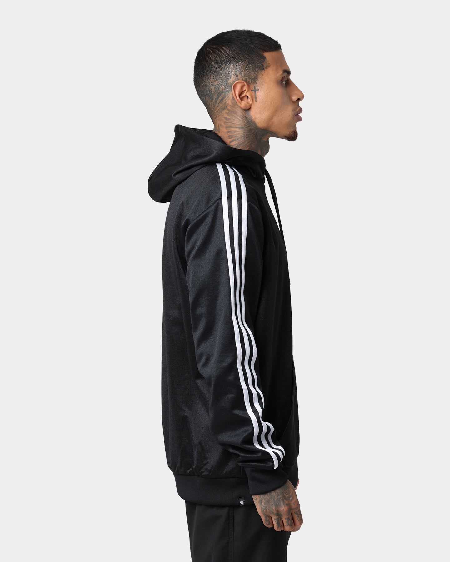 Adidas Classics HS Trefoil Hoodie for Men & Women - Black Cotton Pullover Sweatshirt with Front Pocket | Casual Streetwear, Gym, Lounge & Outdoor Activities