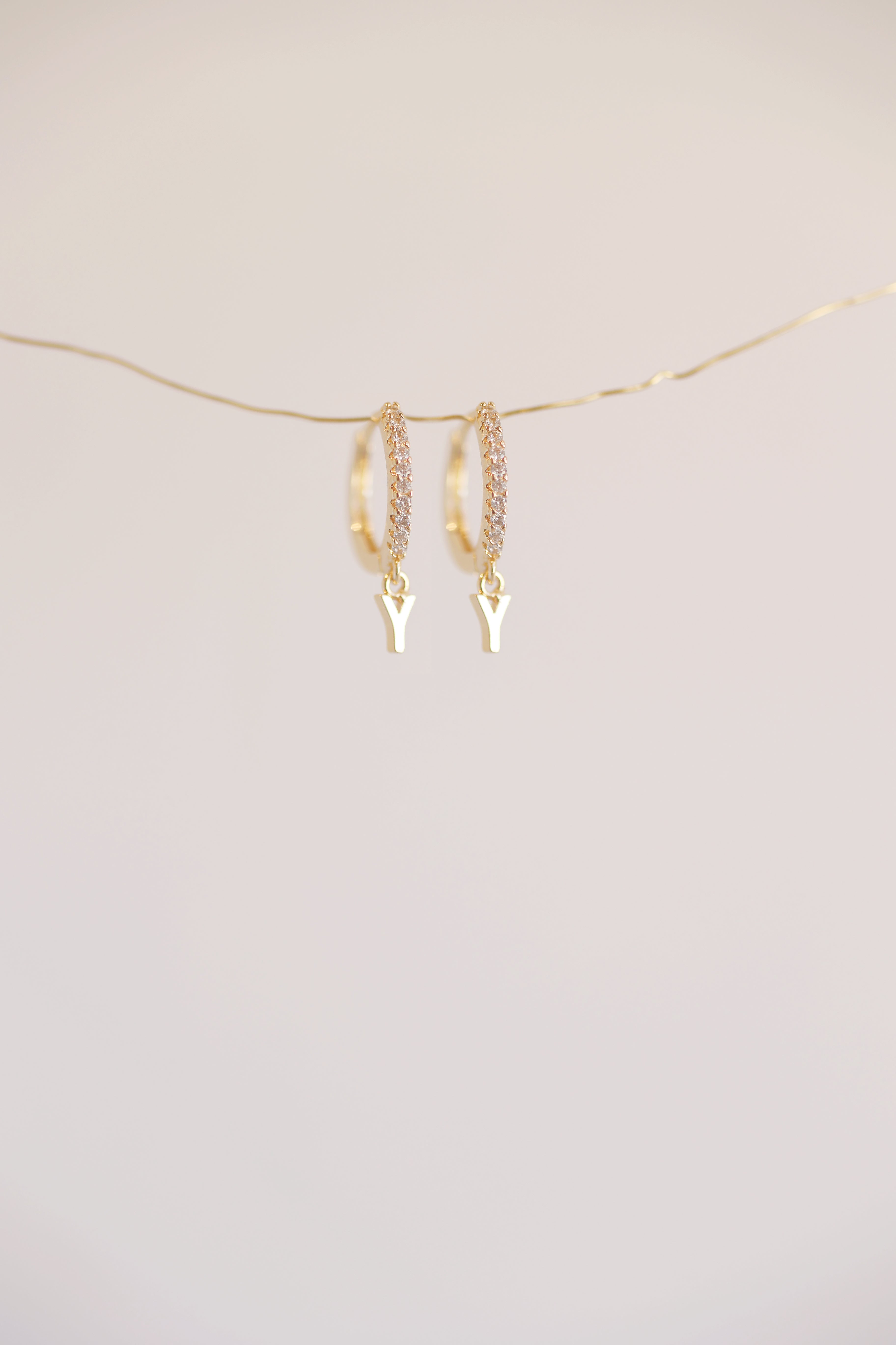 Mini Monogram Huggie Earrings - Personalized Gold Plated Hoop Earrings for Women, Perfect for Everyday Wear & Gifts