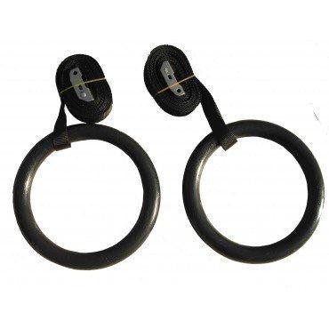 Ultimate Gym Rings - Adjustable Wooden Gymnastic Rings for CrossFit, Calisthenics & Home Workouts - Perfect for Strength Training, Pull-Ups & Bodyweight Exercises