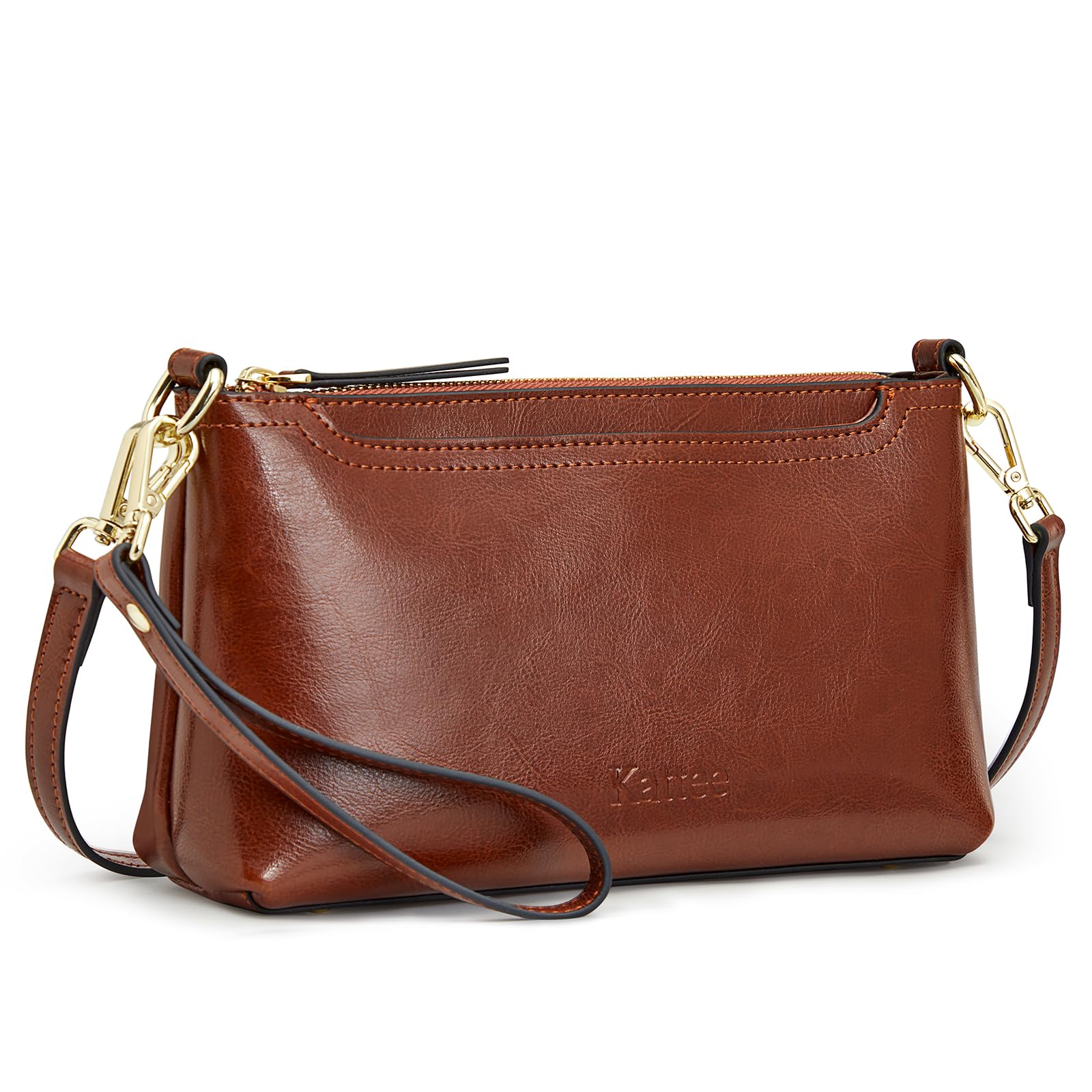 Stylish Kattee Leather Crossbody Bags for Women - Trendy Small Shoulder Purse with 2 Adjustable Straps & Wristlet Wallet | Perfect for Everyday Use, Travel & Date Nights