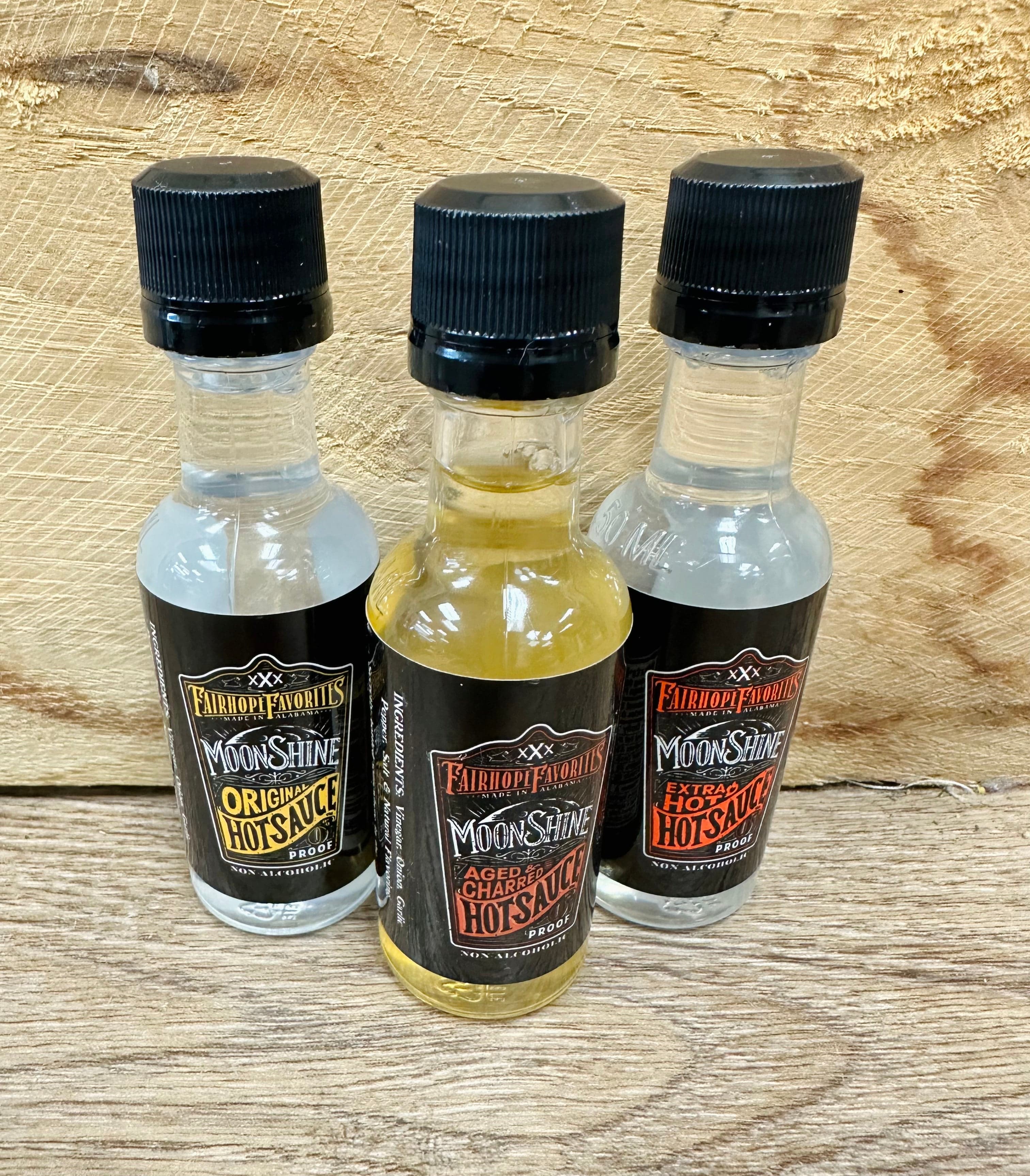 Single Mini Moonshine Hot Sauce Bottle - Spicy Condiment for Tacos, Wings & BBQ - Perfect for Gifts & Home Cooking