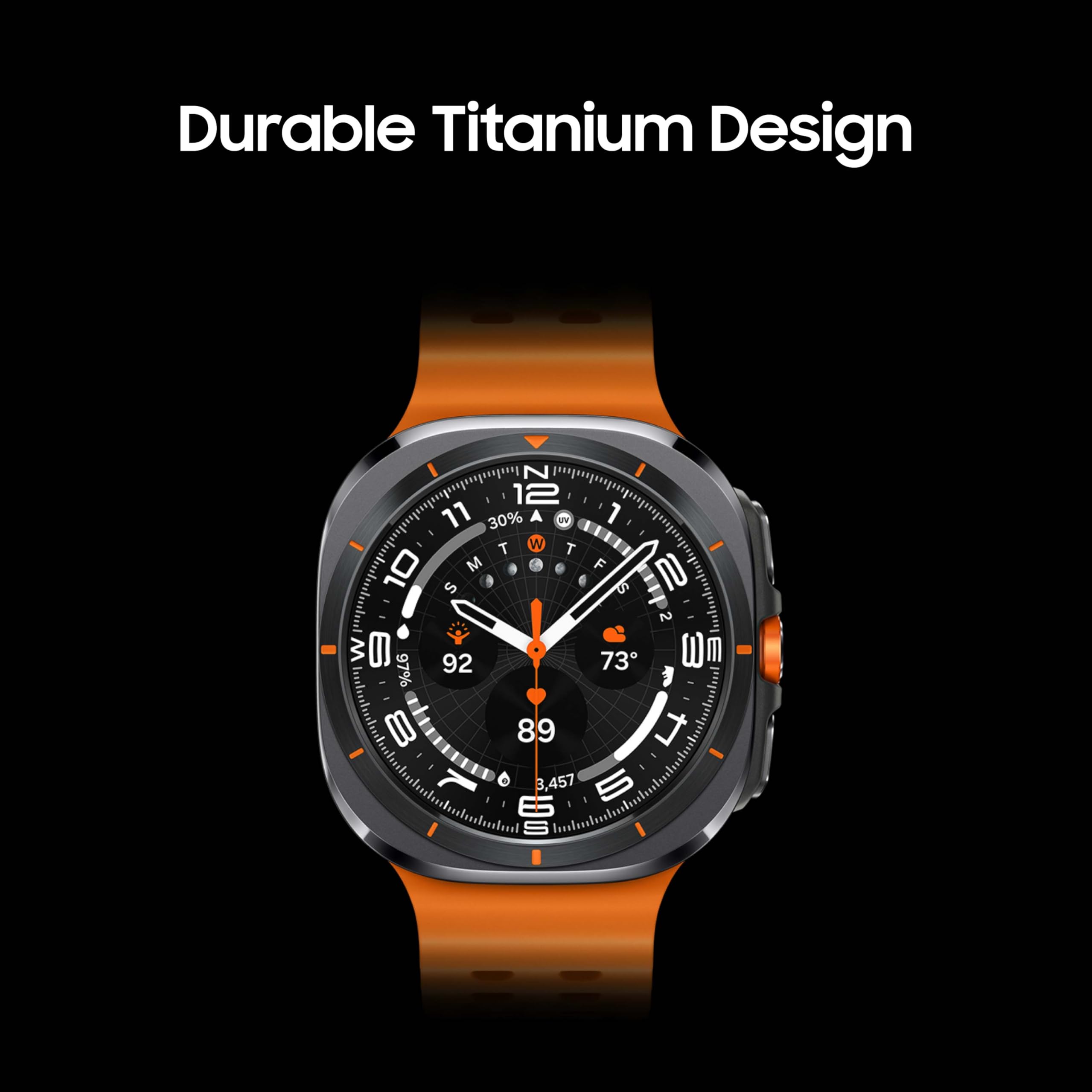 SAMSUNG Galaxy Watch Ultra 47mm LTE Smartwatch (Renewed) - Titanium Silver | AI Fitness Tracker with Heart Rate Monitor, Sleep Tracking, GPS & Wellness Features | Perfect for Running, Workouts & Daily Health Monitoring