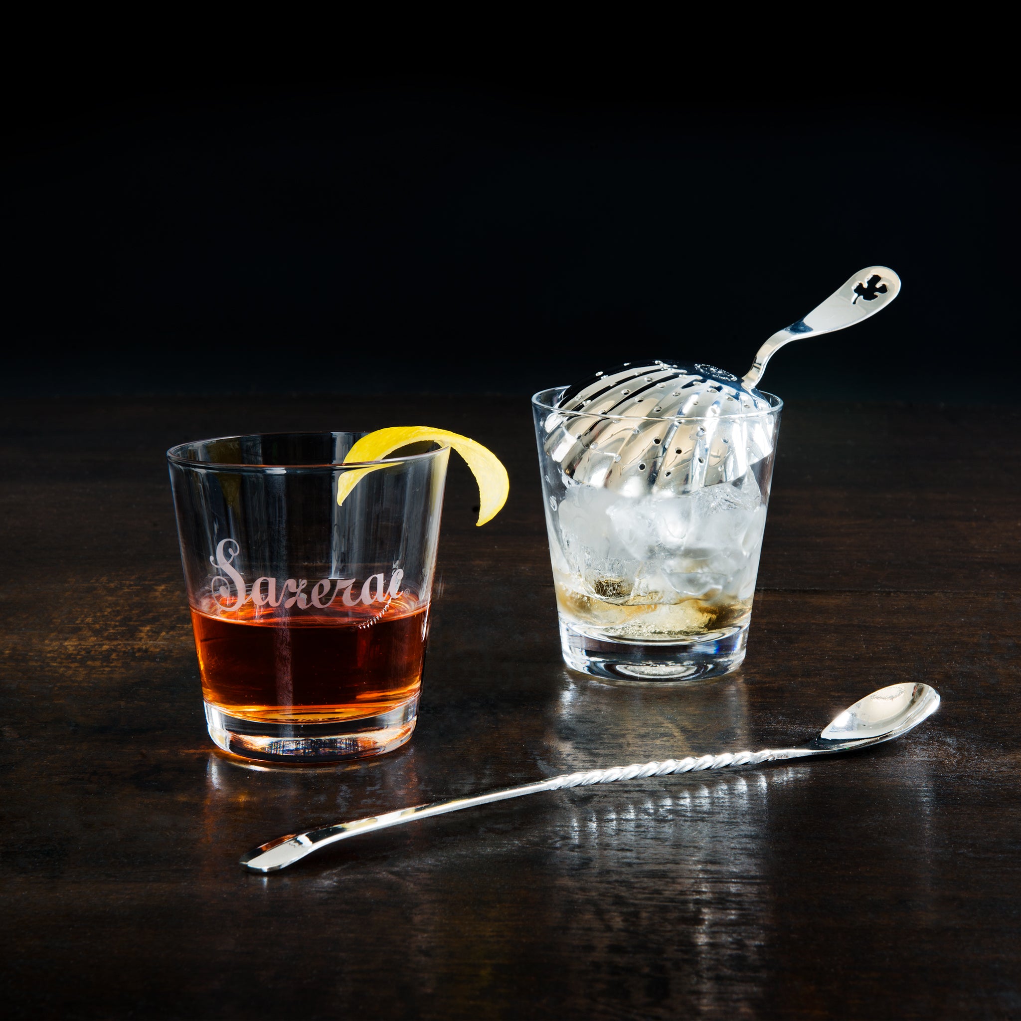 Sazerac Silver Plated EPNS Cocktail Kit - Classic New Orleans Style Mixing Set for Home Bars & Entertaining