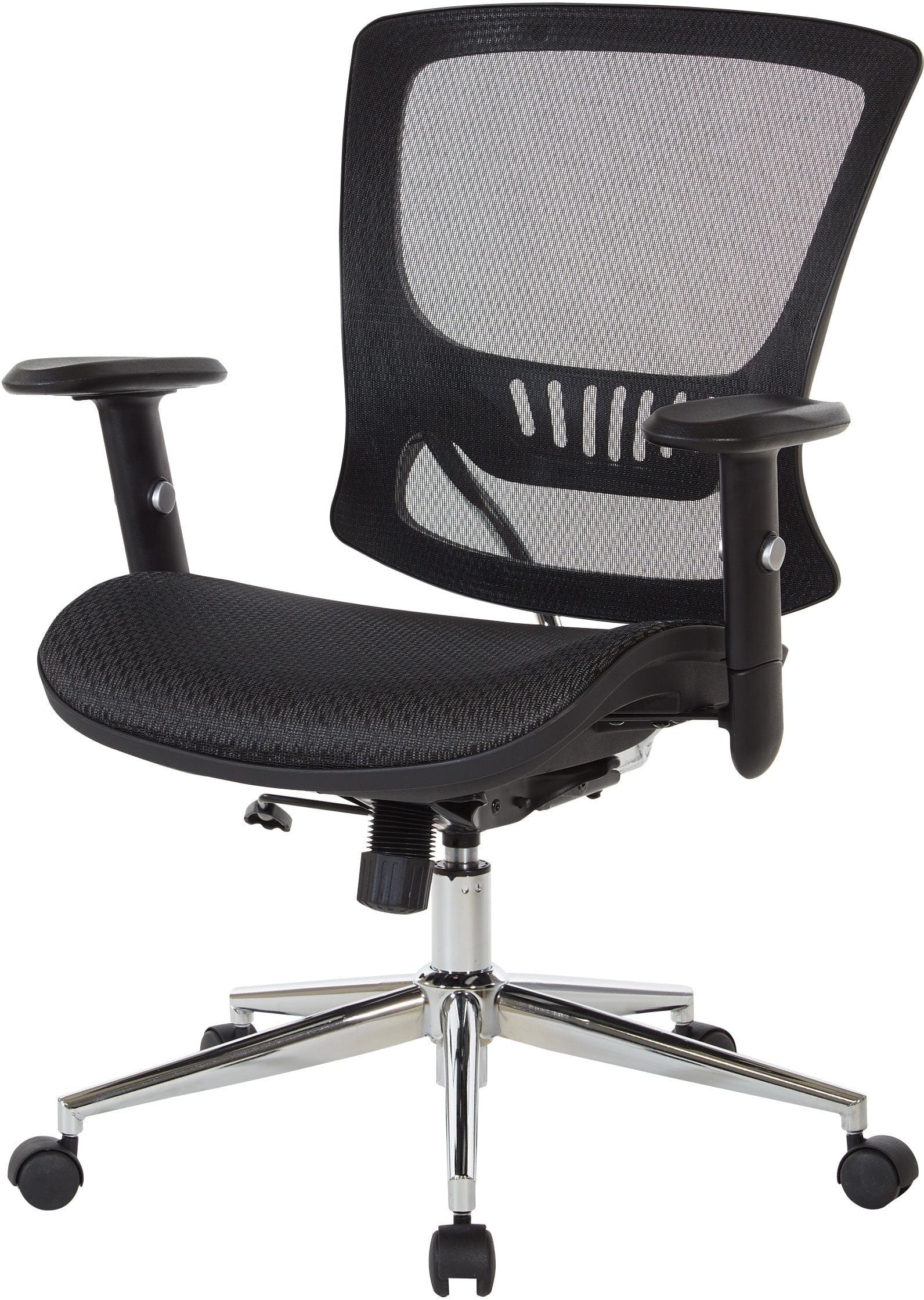 Office Star EM98910 Mesh Screen Seat and Back Chair - Ergonomic Office Chair for Home & Work, Perfect for Long Hours Sitting