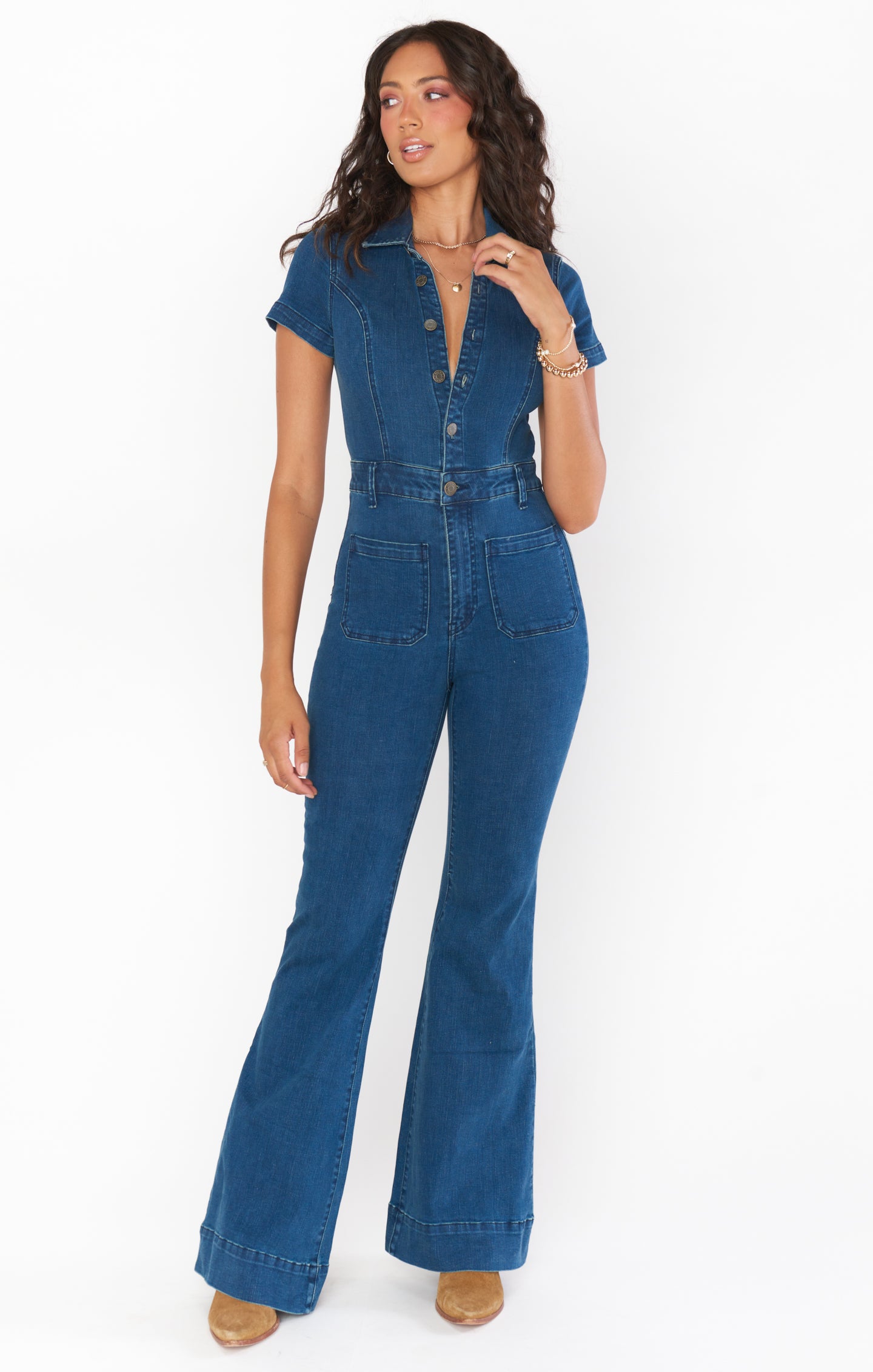 Everhart Jumpsuit for Women - Stylish Lunar Blue One Piece Romper | Perfect for Casual Outings, Beach Vacations & Summer Fashion