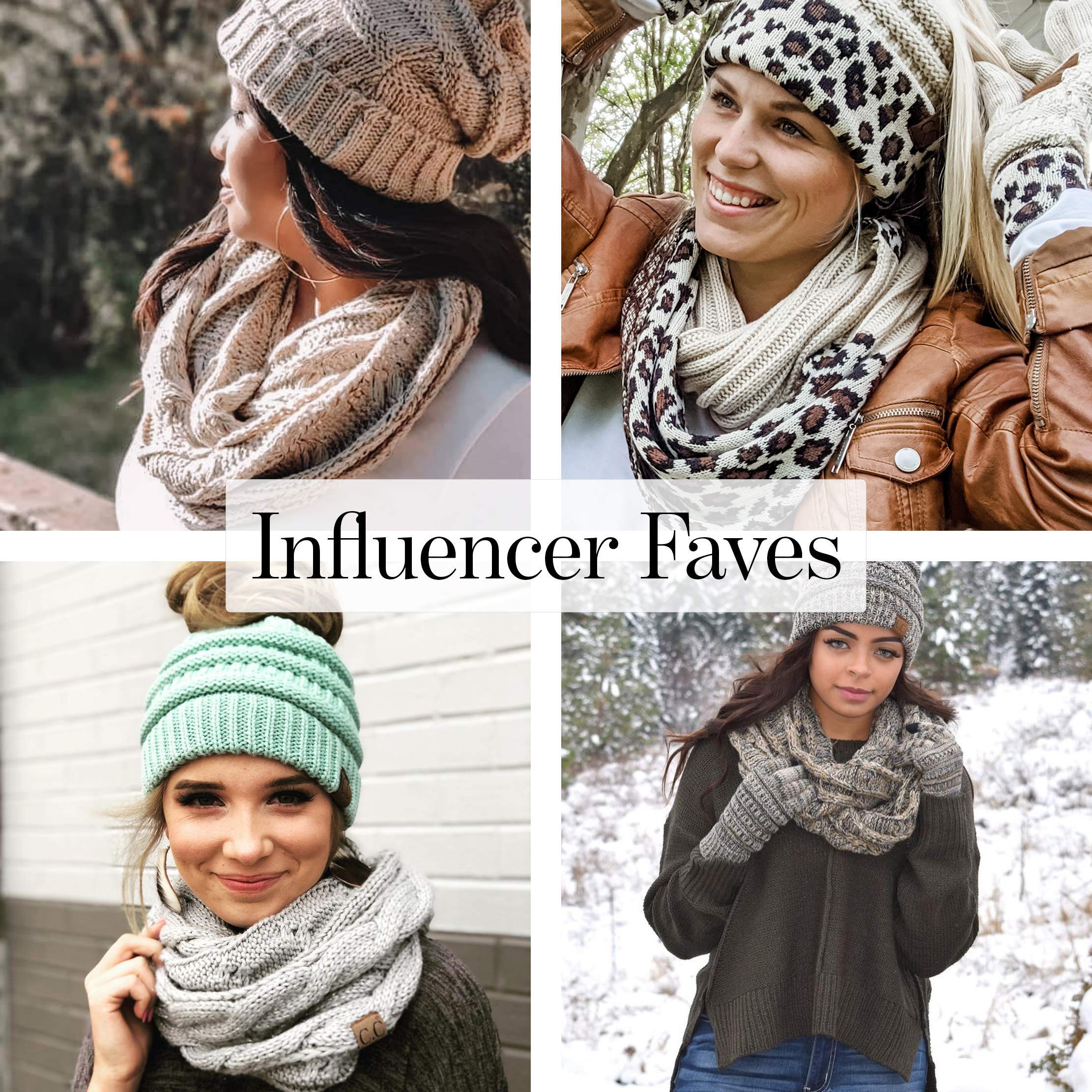 Funky Junque Matching Slouchy Beanie & Infinity Scarf Set (Pack of 2) - Confetti Purple | Winter Accessories for Women, Cozy Outfit Combo for Cold Weather Fashion
