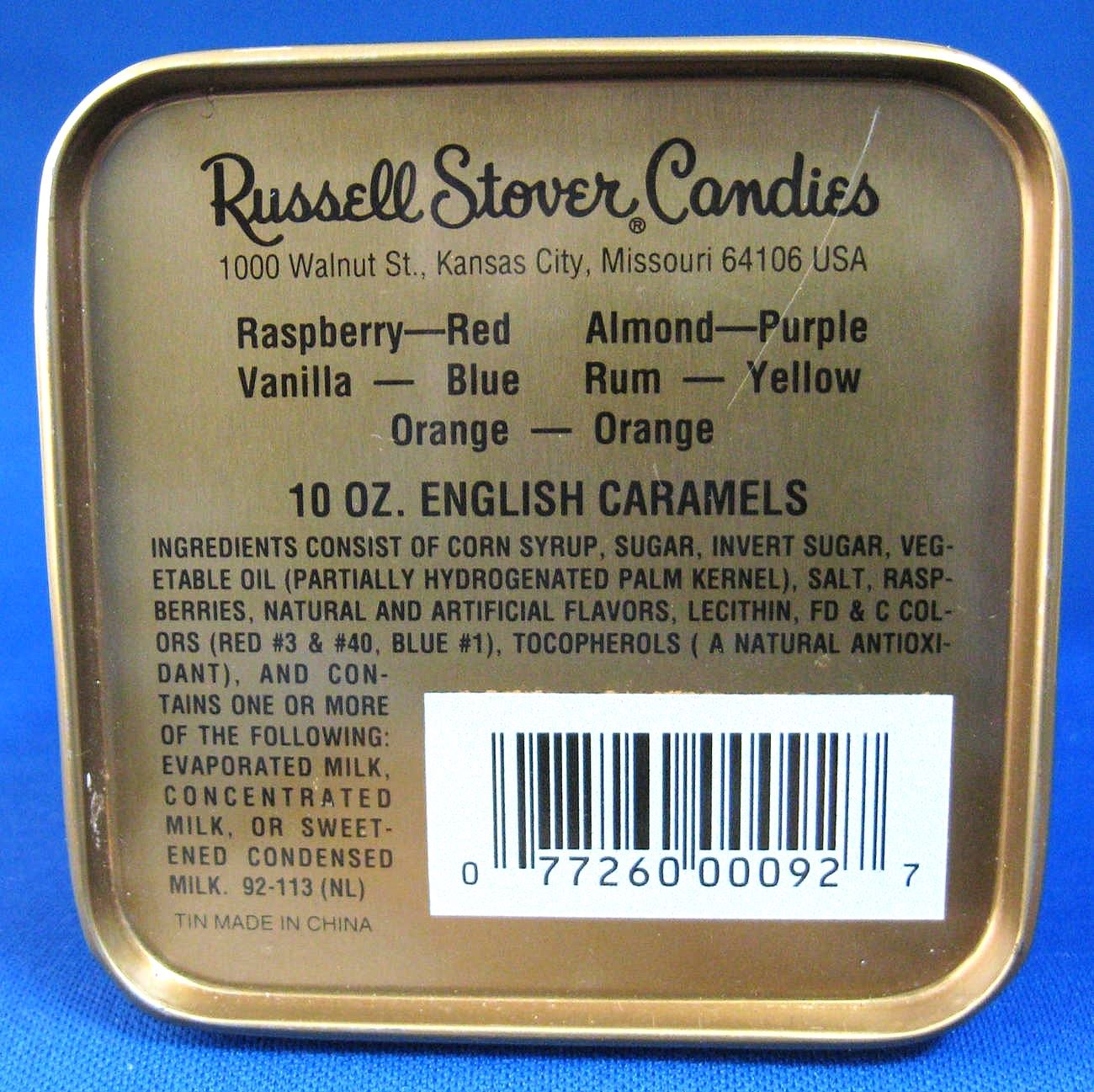 Premium Russel Stover English Caramels in Collectible London Souvenir Tin - Perfect for Gifts, Travel Memories & Home Decor