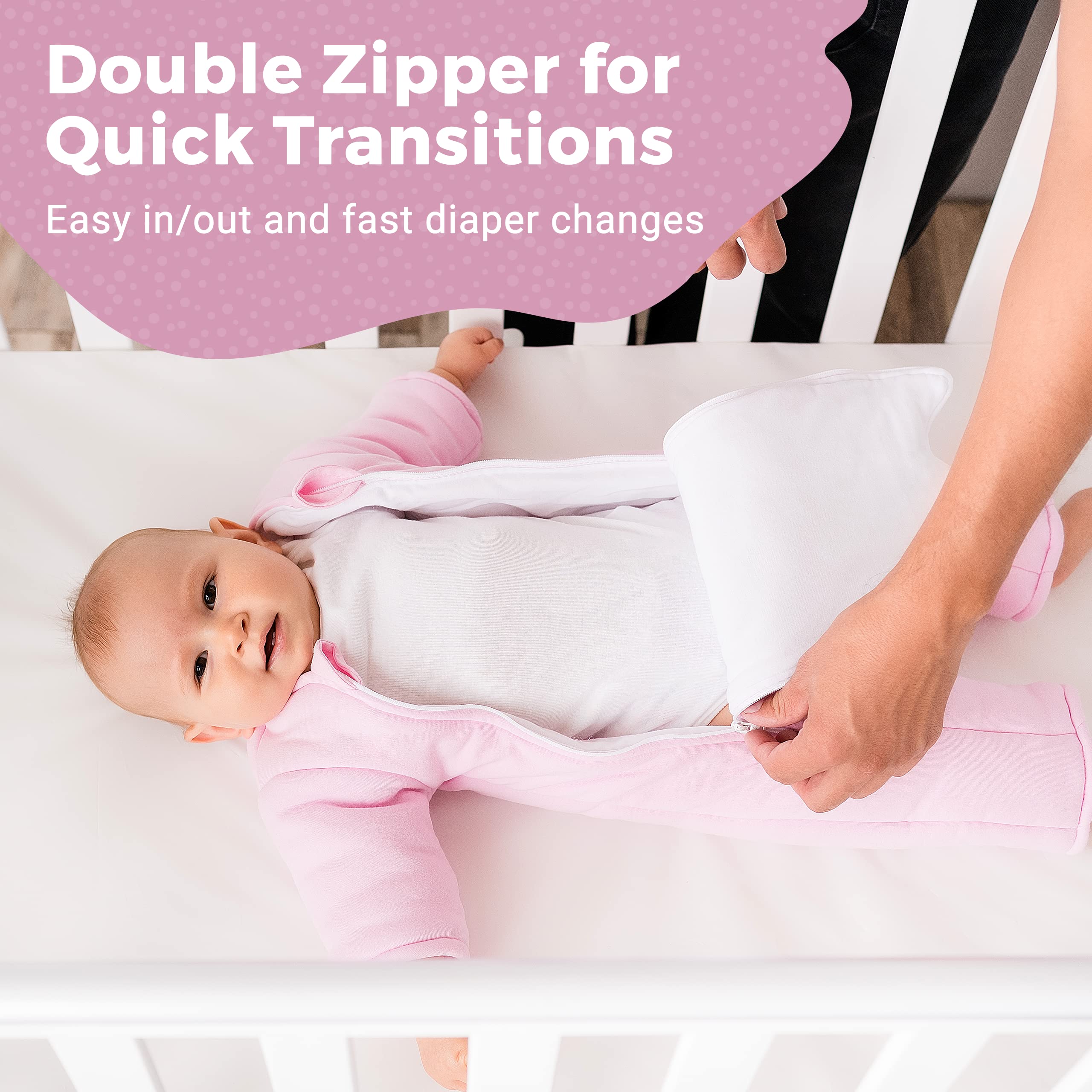 Baby Merlin's Magic Sleepsuit | 100% Cotton Transition Swaddle for Infants 6-9 Months | Soft Sage Green Sleepwear | Perfect for Helping Babies Transition from Swaddle to Sleep Sack