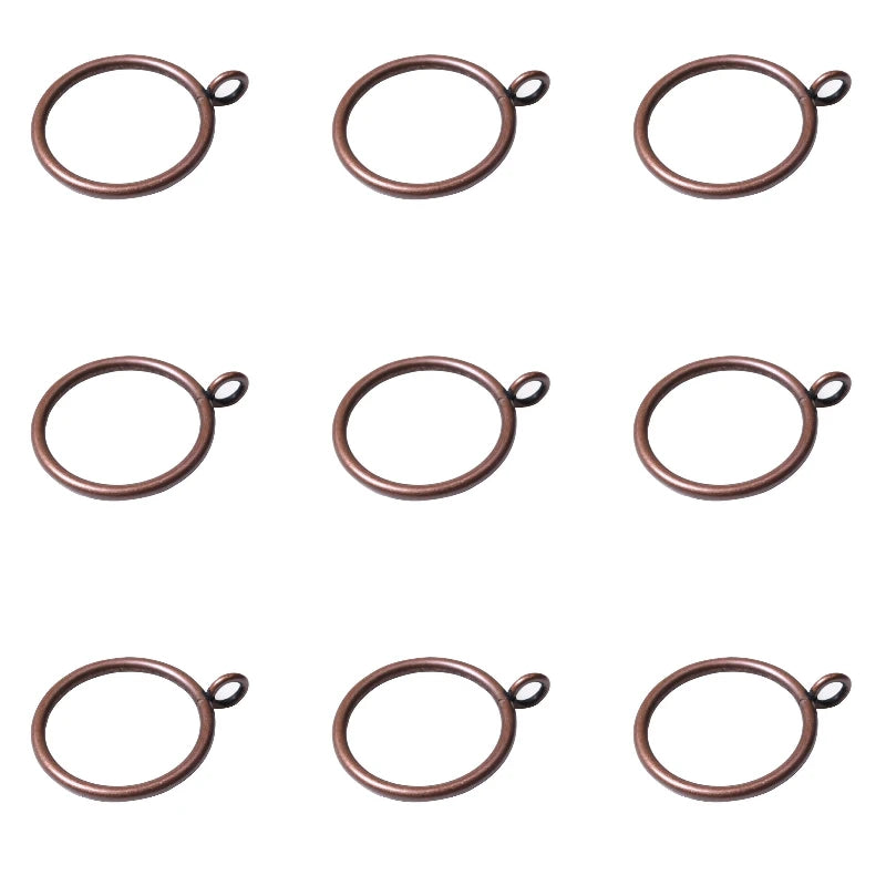 Heavy Duty Metal Curtain Rings with Eyelets - 32 Pack for Durable Drapery Hooks, Blackout Curtain Hangers - Perfect for Home, Office, and Hotel Window Treatments