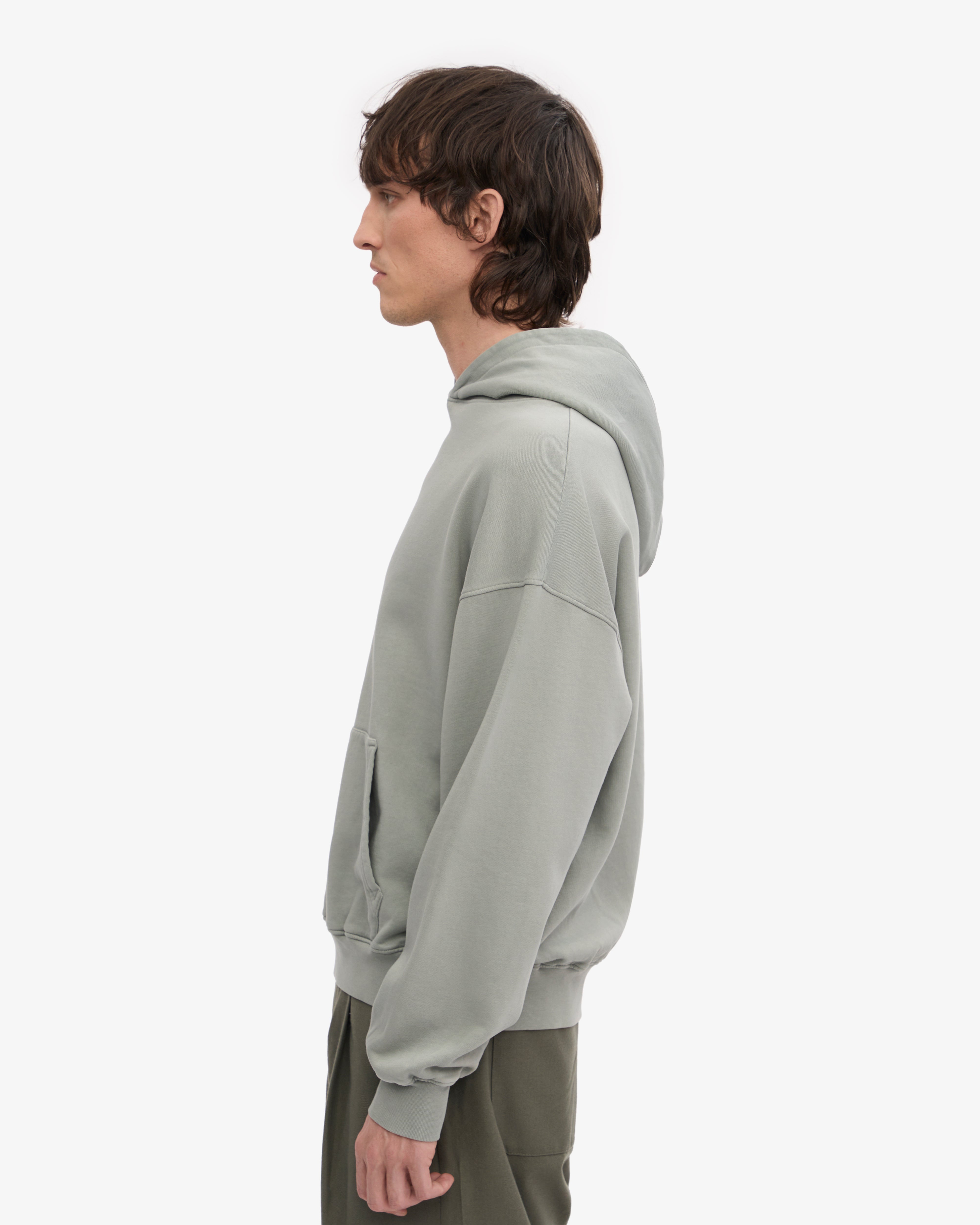 Organic Oversized Hoodie - Steel Blue | Soft & Comfortable Pullover Sweatshirt for Men & Women | Perfect for Casual Wear, Lounging & Outdoor Activities