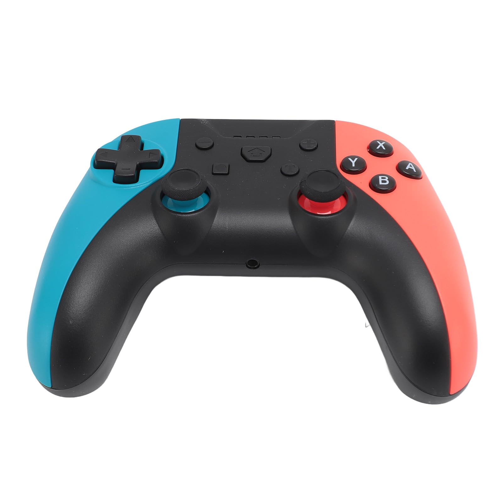 Dual Motor Wireless Gaming Controller with Turbo & Vibration - Compatible with Nintendo Switch Lite, PC - Long Battery Life (Blue/Red/Black) - Perfect for Action, Racing & Multiplayer Games