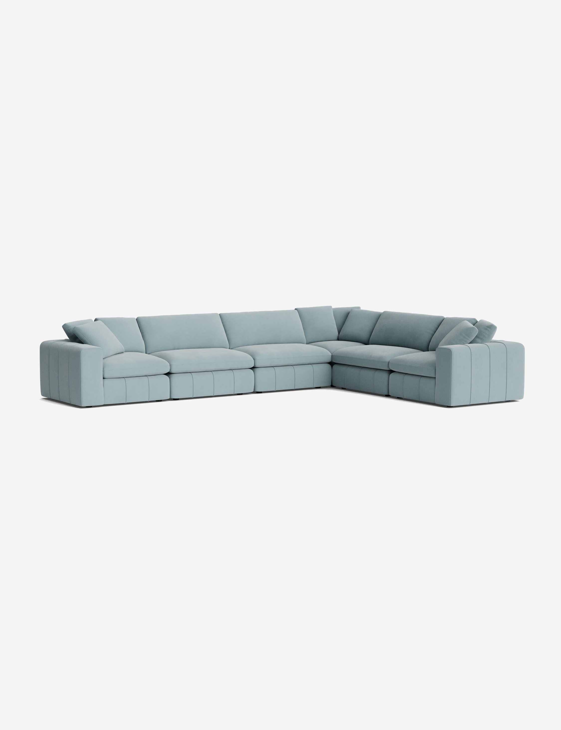 Capella Modular Corner Sectional Sofa - Modern L-Shaped Couch for Living Room, Home Theater & Lounge Areas | Customizable Comfortable Furniture