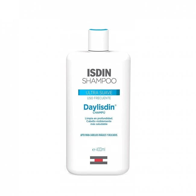 Isdin Daylisdin Ultra Mild Shampoo 400ml - Gentle Daily Cleansing for Sensitive Scalp & Hair - Perfect for Dry, Itchy Scalp & Color-Treated Hair Care