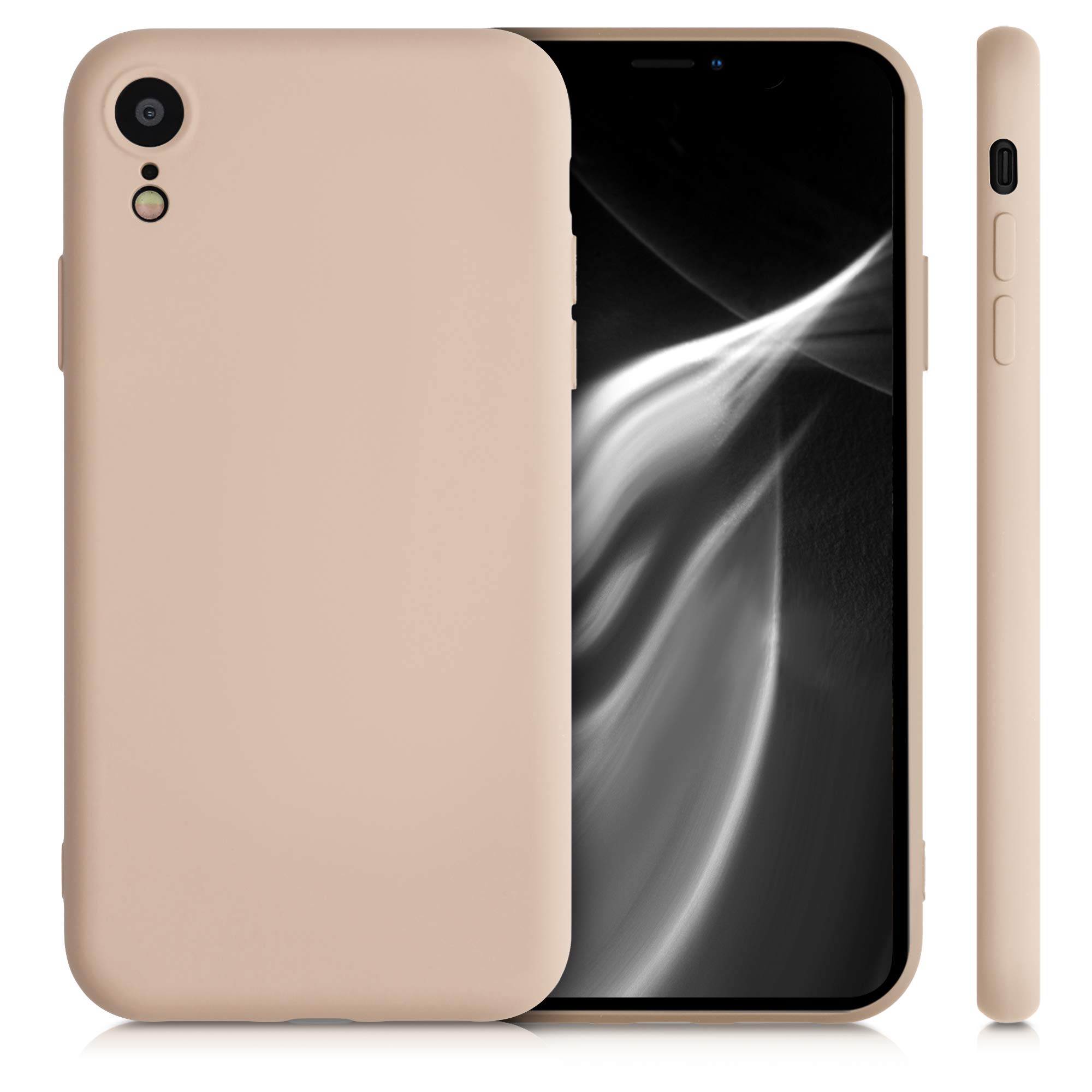 kwmobile Slim Protective TPU Silicone Phone Case for Apple iPhone XR - Mother of Pearl Design | Perfect for Everyday Use, Work & Travel