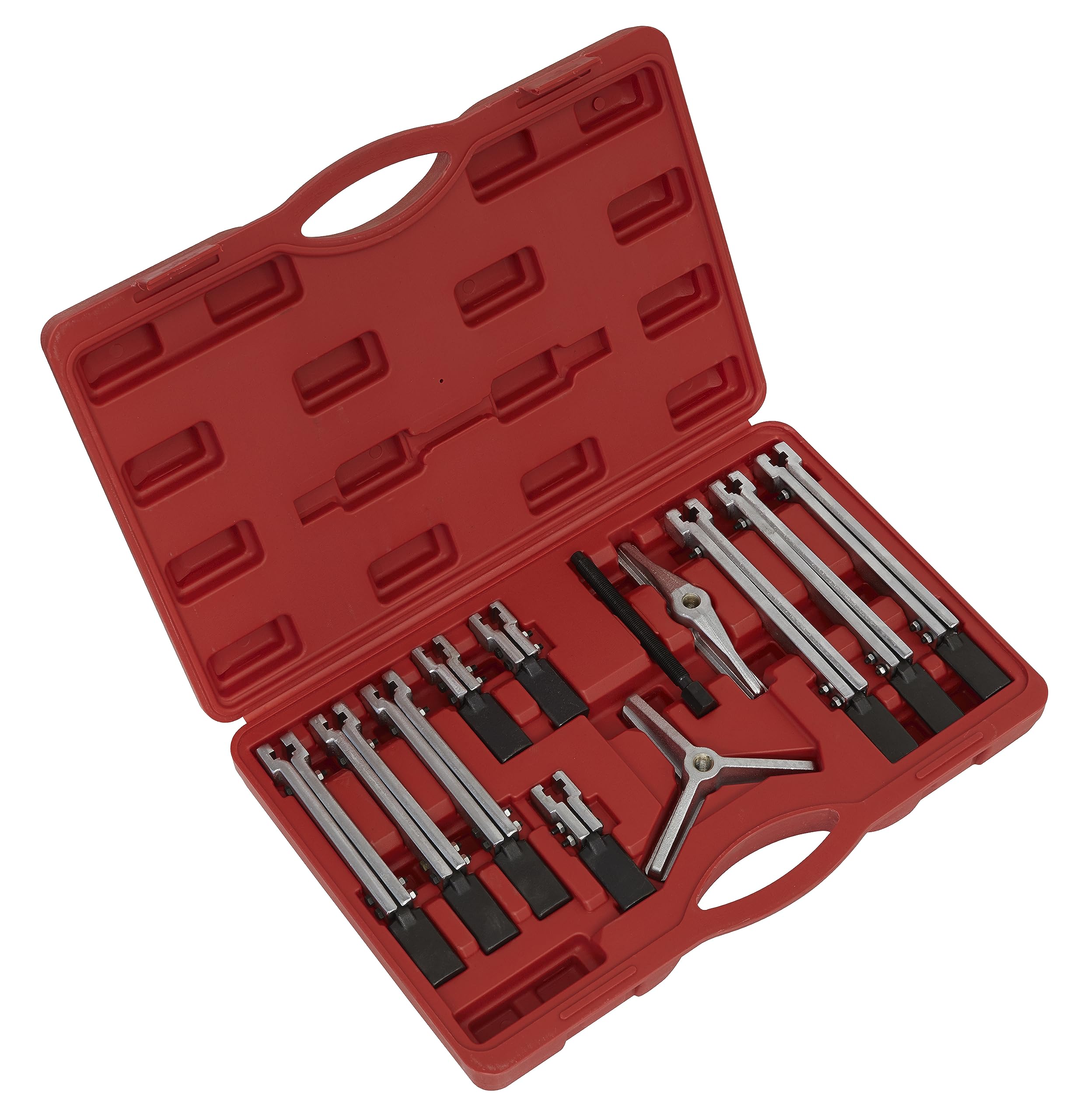 Sealey PS900 12-Piece Bearing & Gear Puller Set - Professional Automotive Tool Kit for Removing Bearings, Gears, and Pulleys (Ideal for Mechanics, DIY Car Repairs, and Industrial Maintenance)