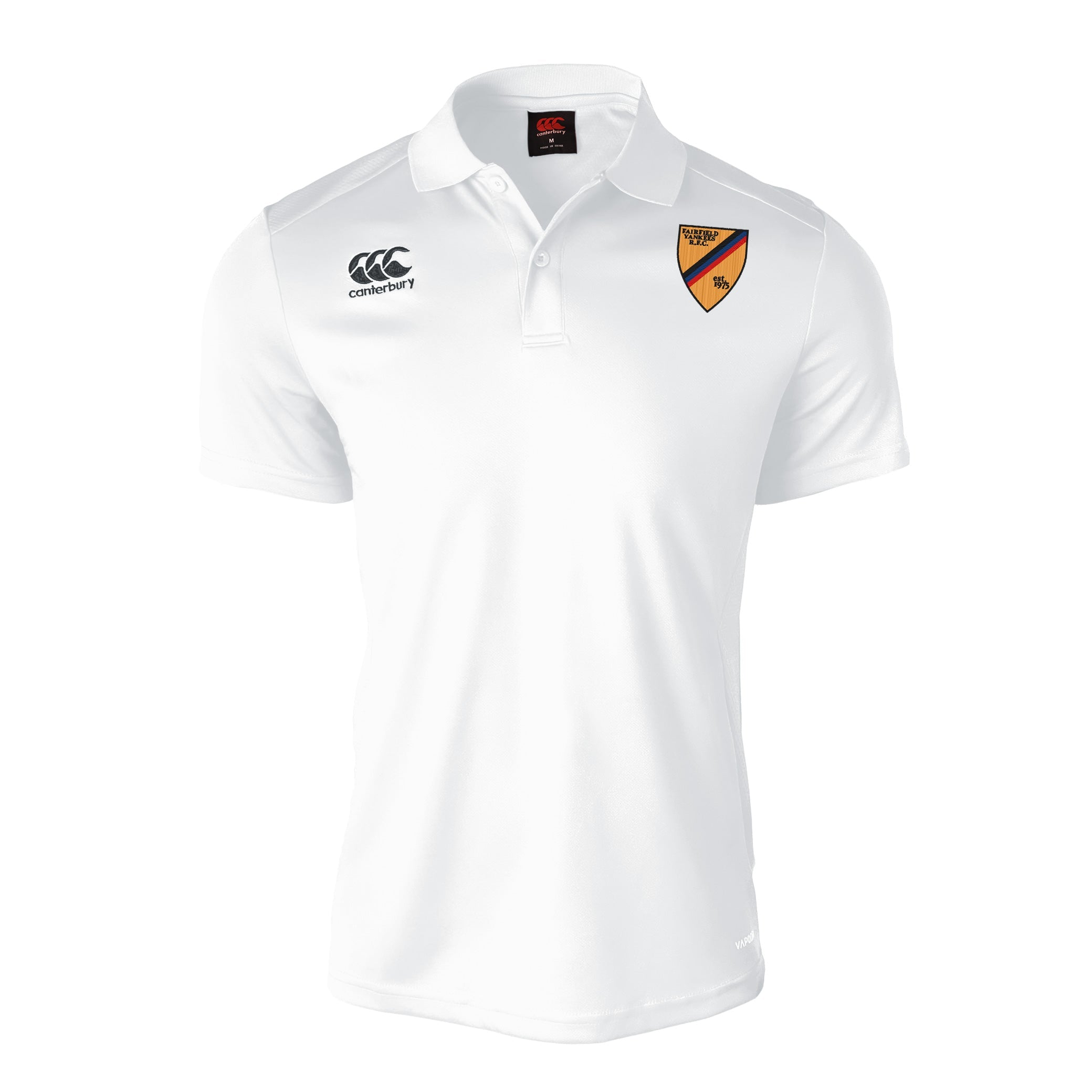 Fairfield Yankees RFC CCC Club Dry Polo - Men's Breathable Quick-Dry Performance Shirt for Golf, Tennis & Casual Wear